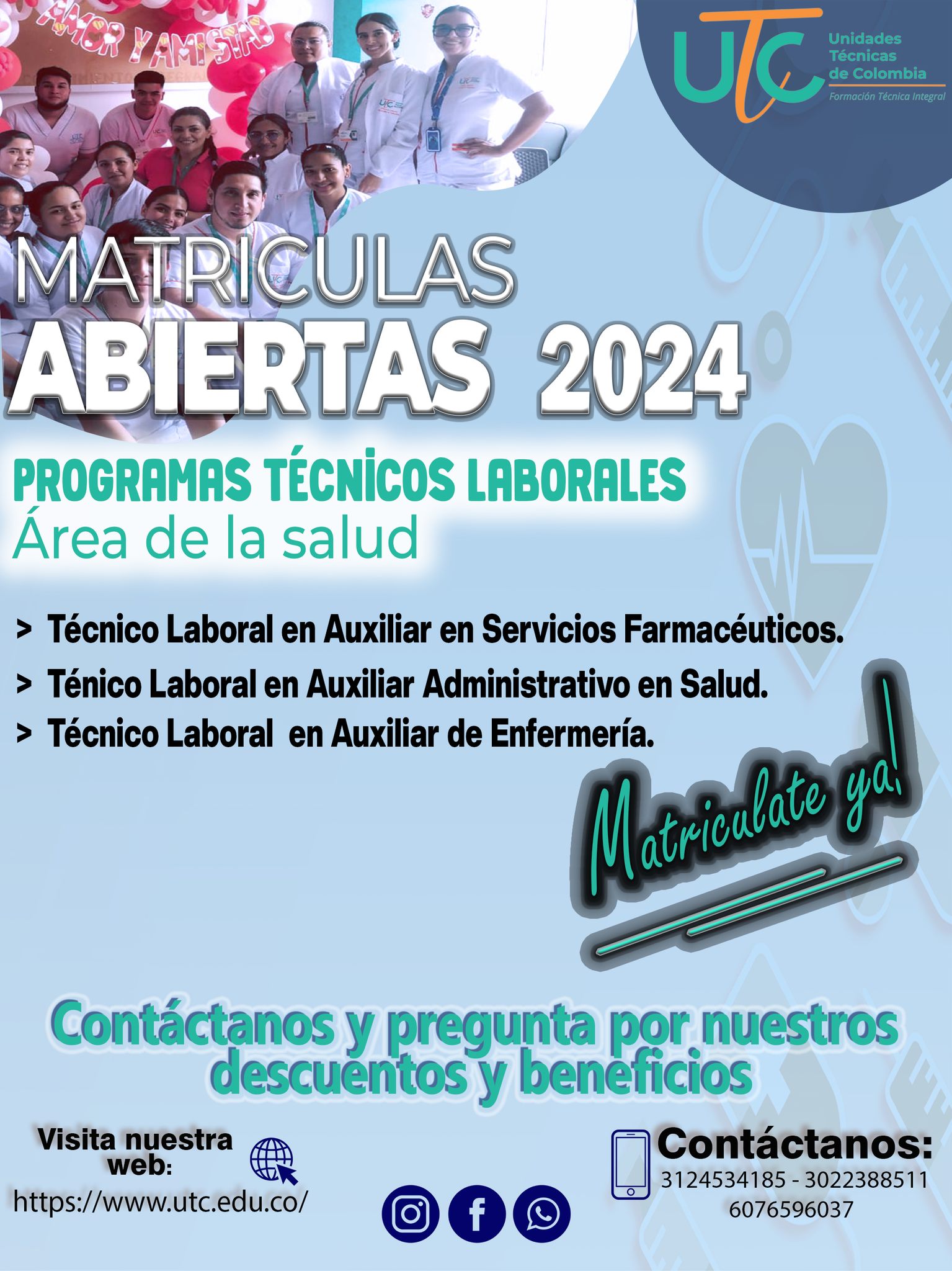 ¡𝗜𝗻𝗶𝗰𝗶𝗮 𝗲𝗹 𝟮𝟬𝟮𝟰... - Unidades Técnicas De Colombia - UTC | Facebook