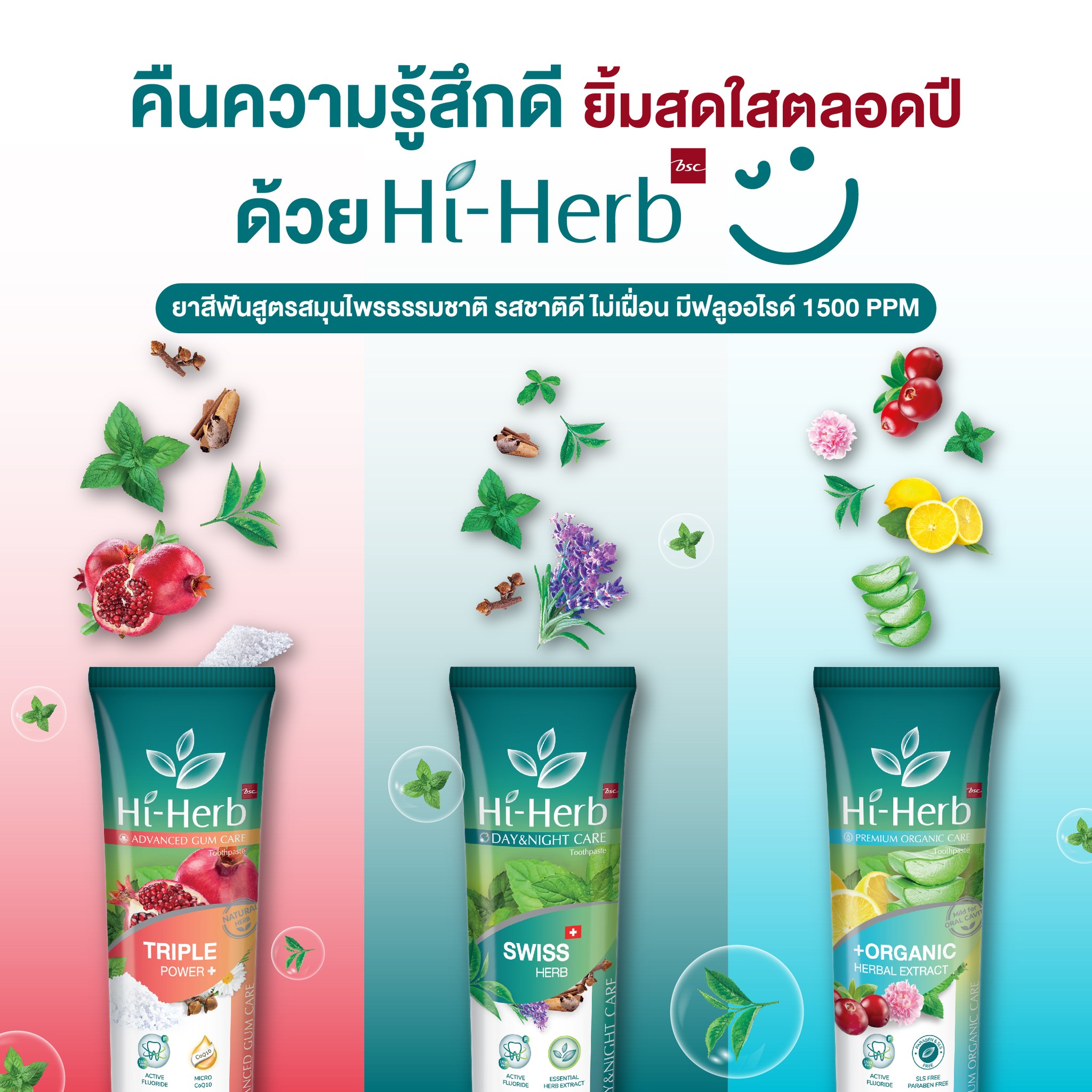 Hi-Herb - คืนความรู้สึกดีให้ช่องปากมั่นใจได้ตลอดทั้งปี...