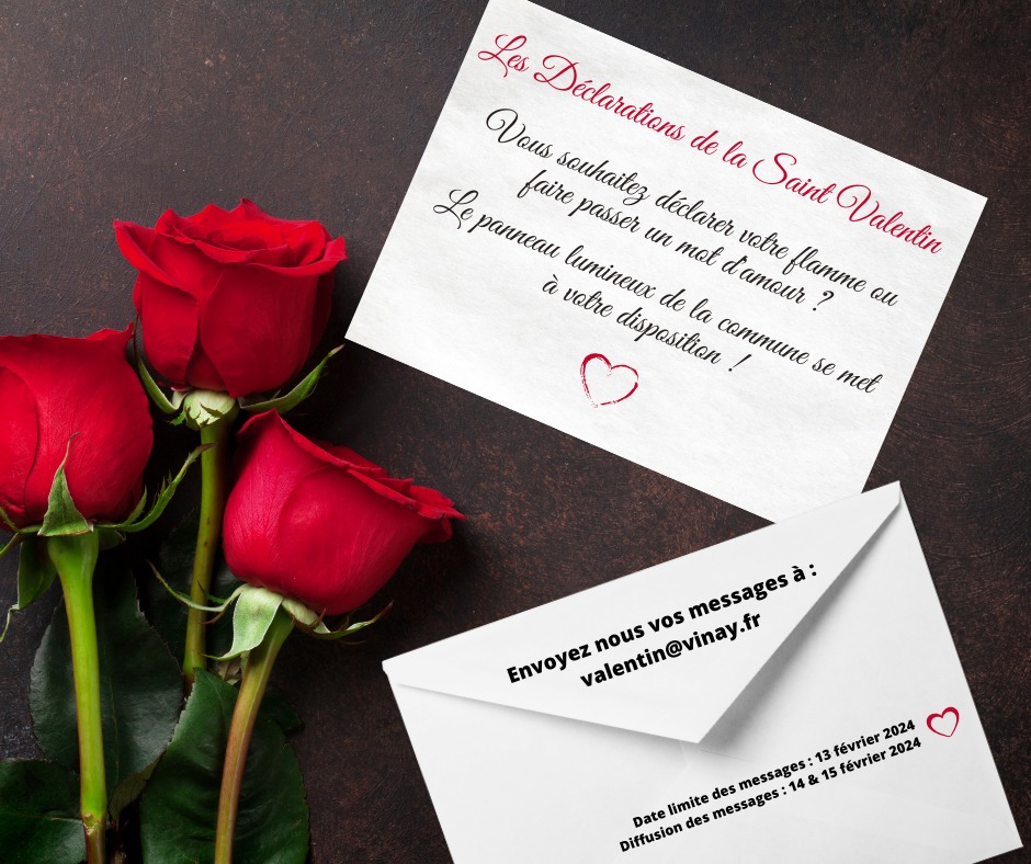 Ville de Vinay - ️Les déclarations de la Saint-Valentin ️... | Facebook