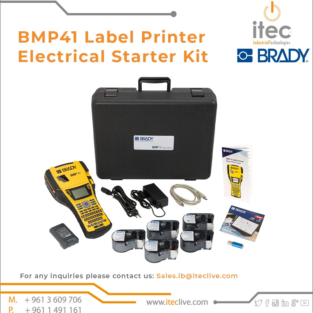 ITEC Lebanon - BMP41 Label Printer Electrical Starter Kit... | Facebook