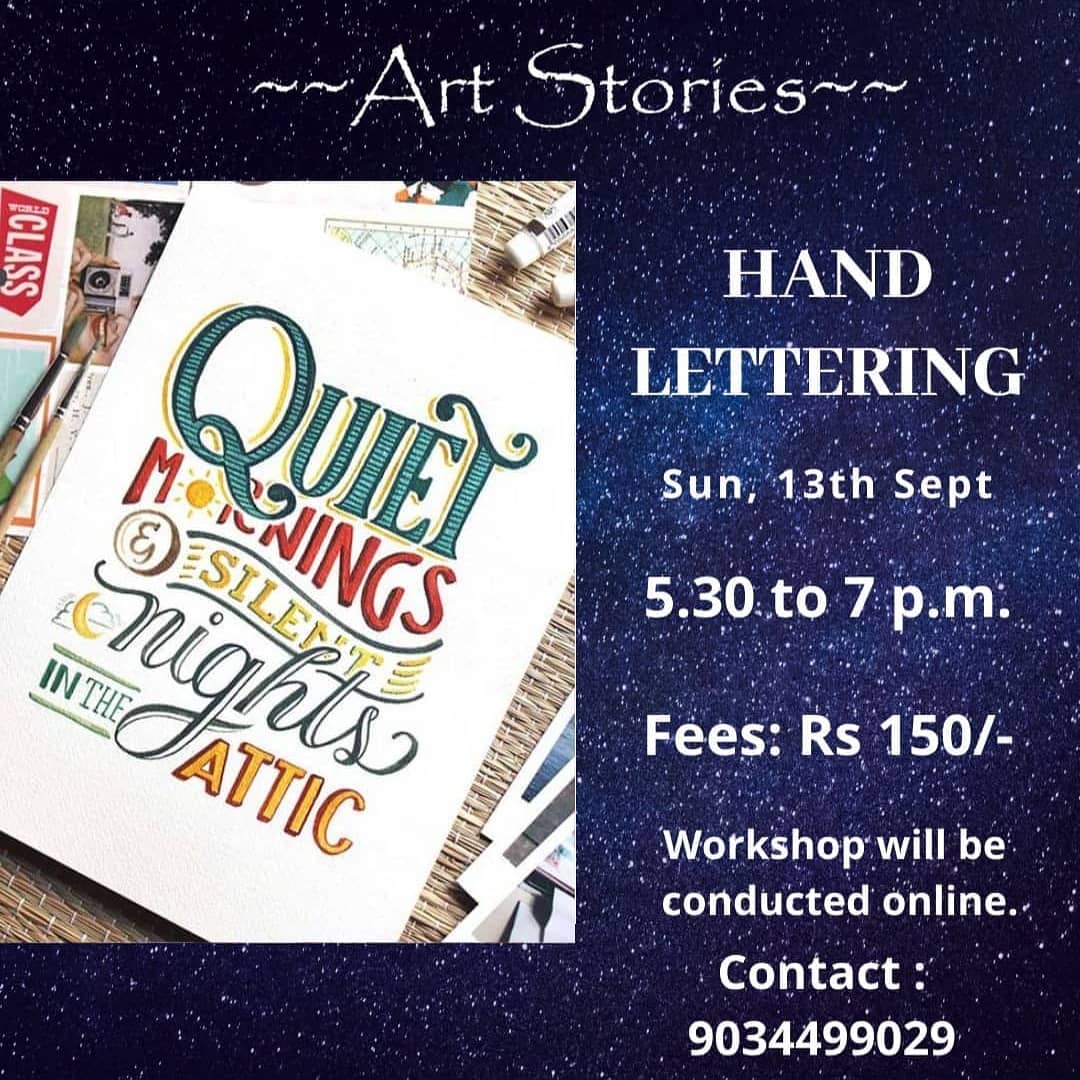 Art Stories - -----*HAND LETTERING*----- Hand lettering is... | Facebook