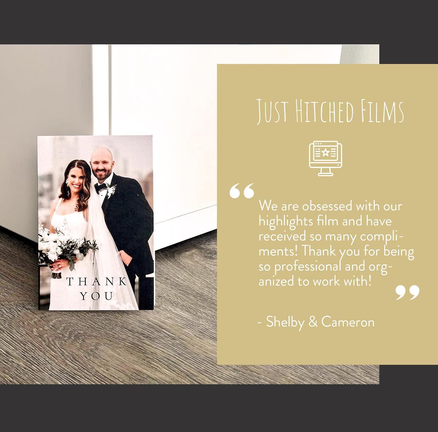 View of Just Hitched Wedding Films