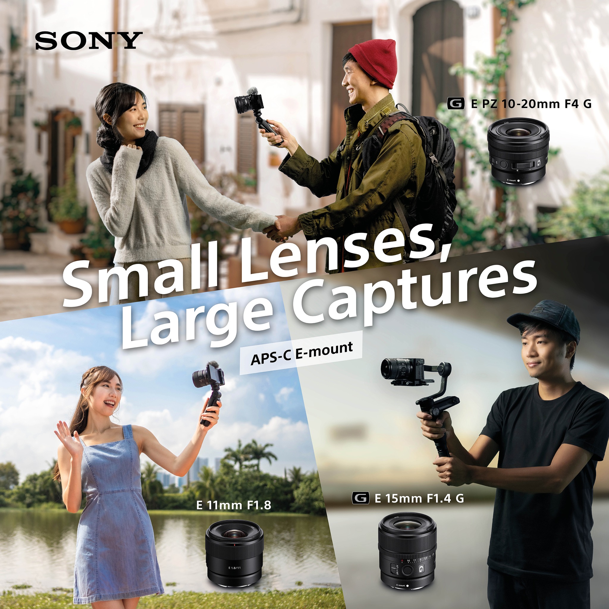 Discover our line of APS-C lenses. #Sonylens Compact and light