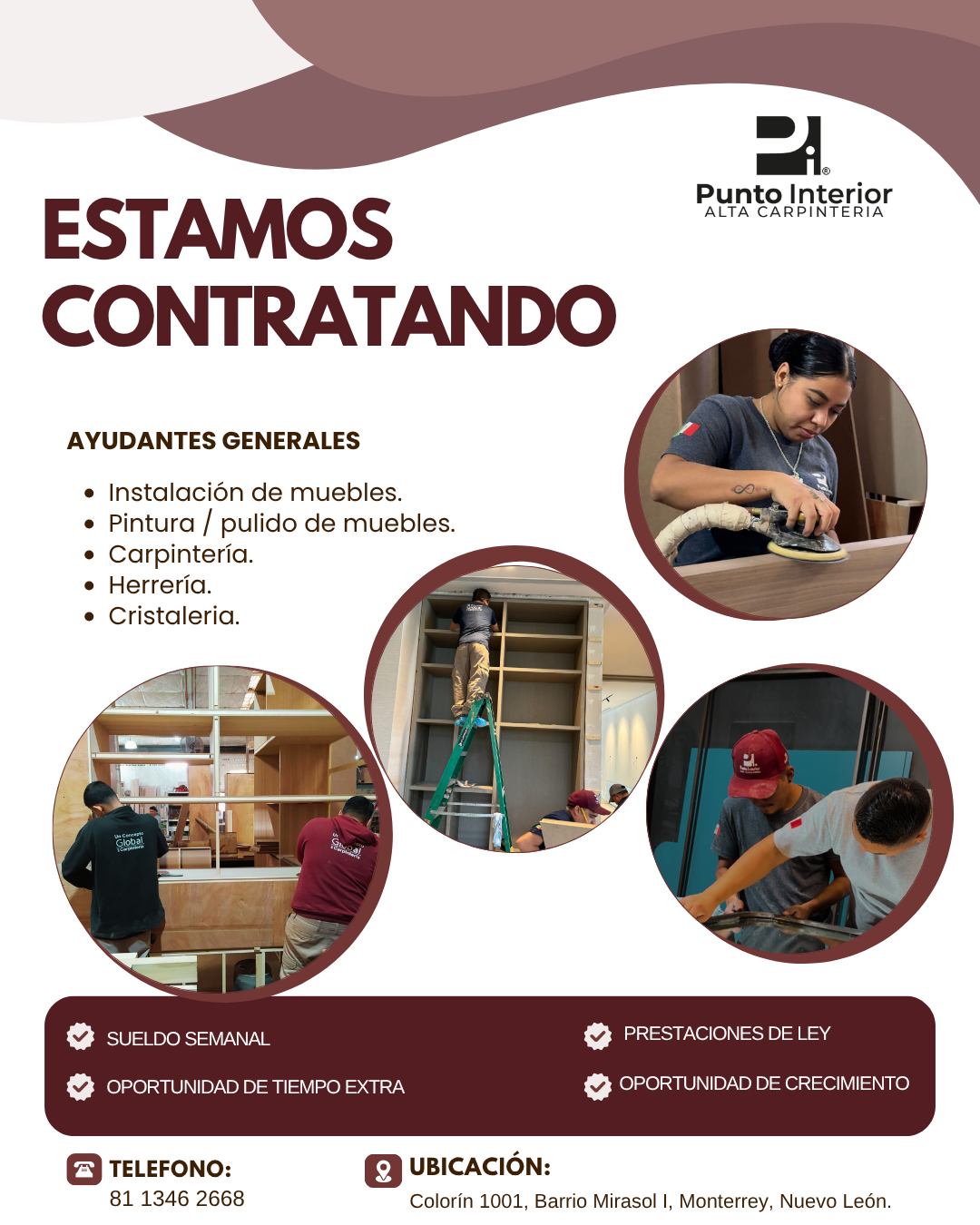 Punto Interior Alta Carpintería - Reclutamiento | Monterrey