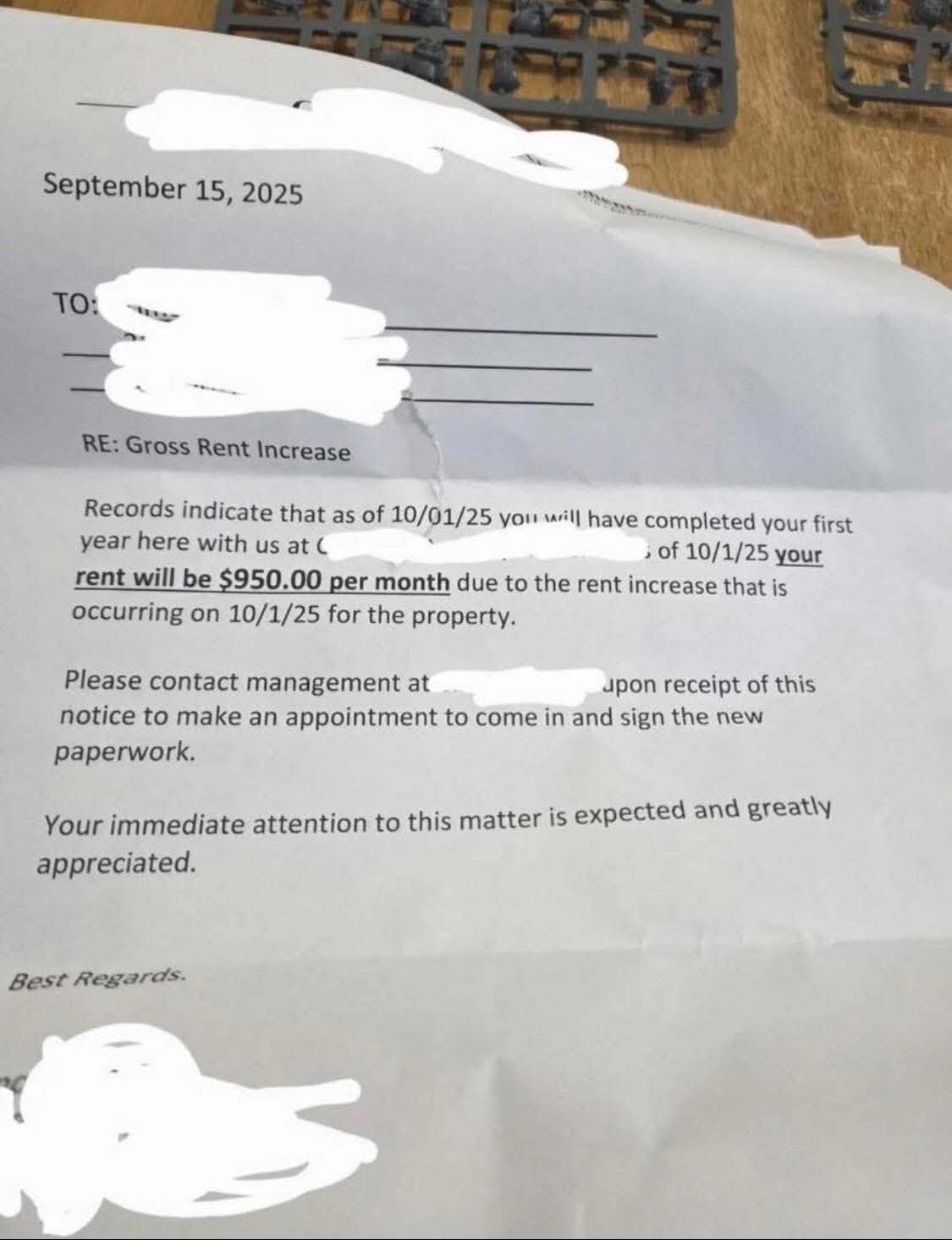Street - My rent went from 838 to 950 and they only gave me two weeks ...