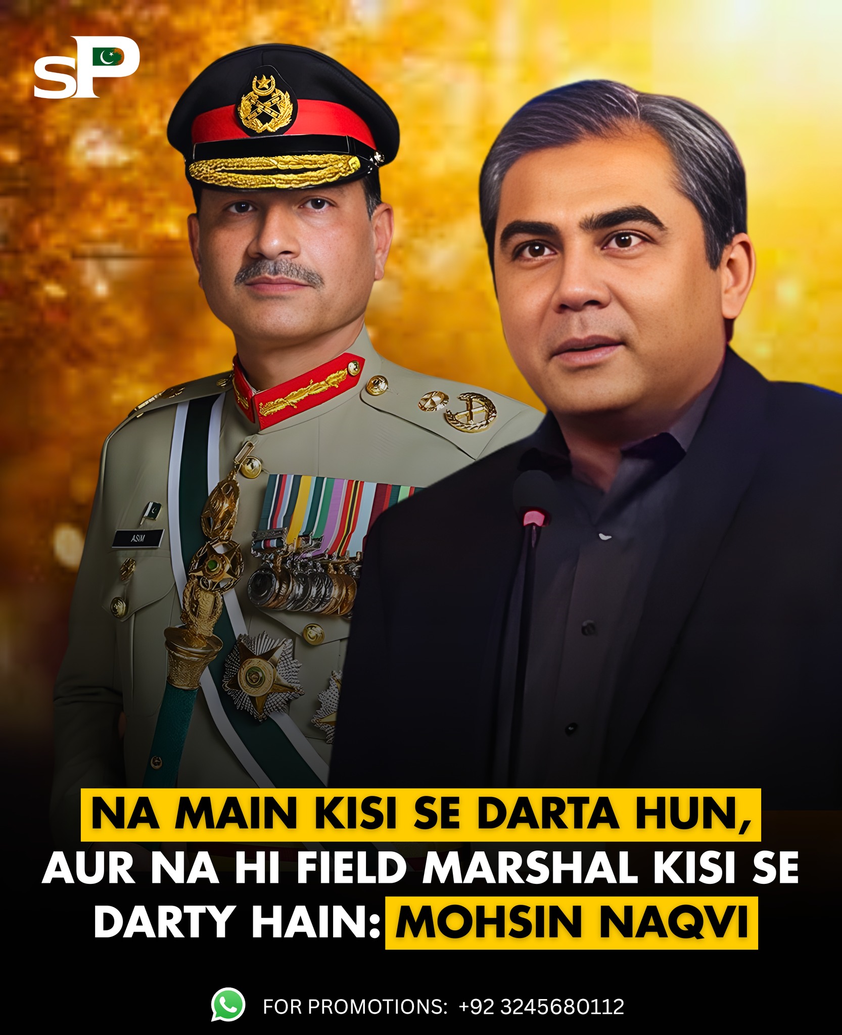 Scroll Pakistan - Mohsin Raza Naqvi made a bold statement,... | Facebook