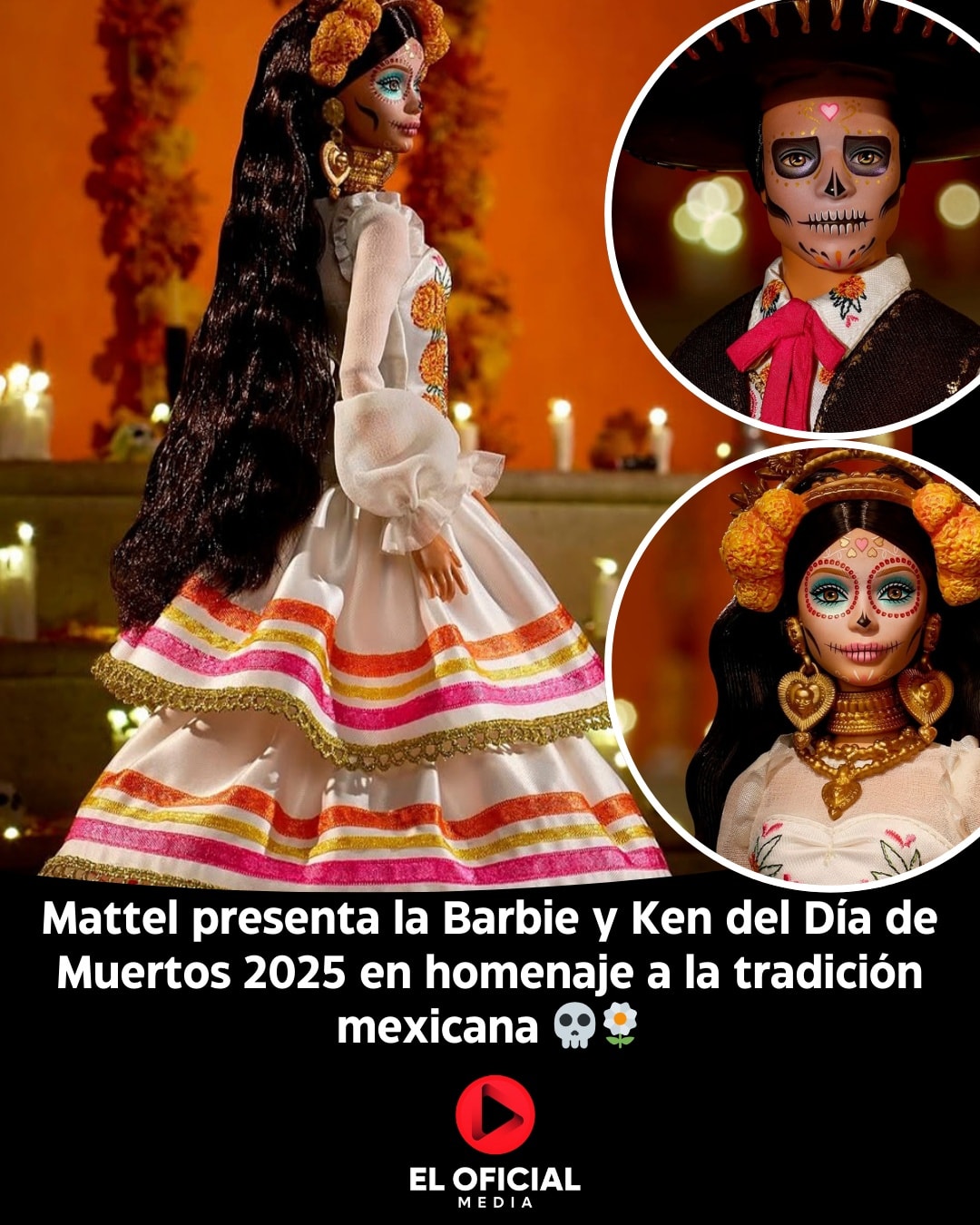 El - 🎎 Mattel lanza la nueva Barbie y Ken del Día de Muertos 2025 💀🌼 La ...