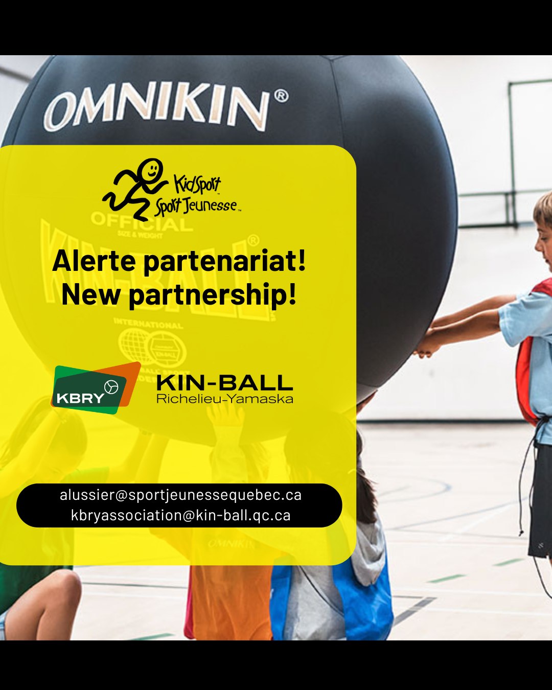 Sport - 🤝 Bonne nouvelle! Deux nouvelles associations de Kin-Ball se ...