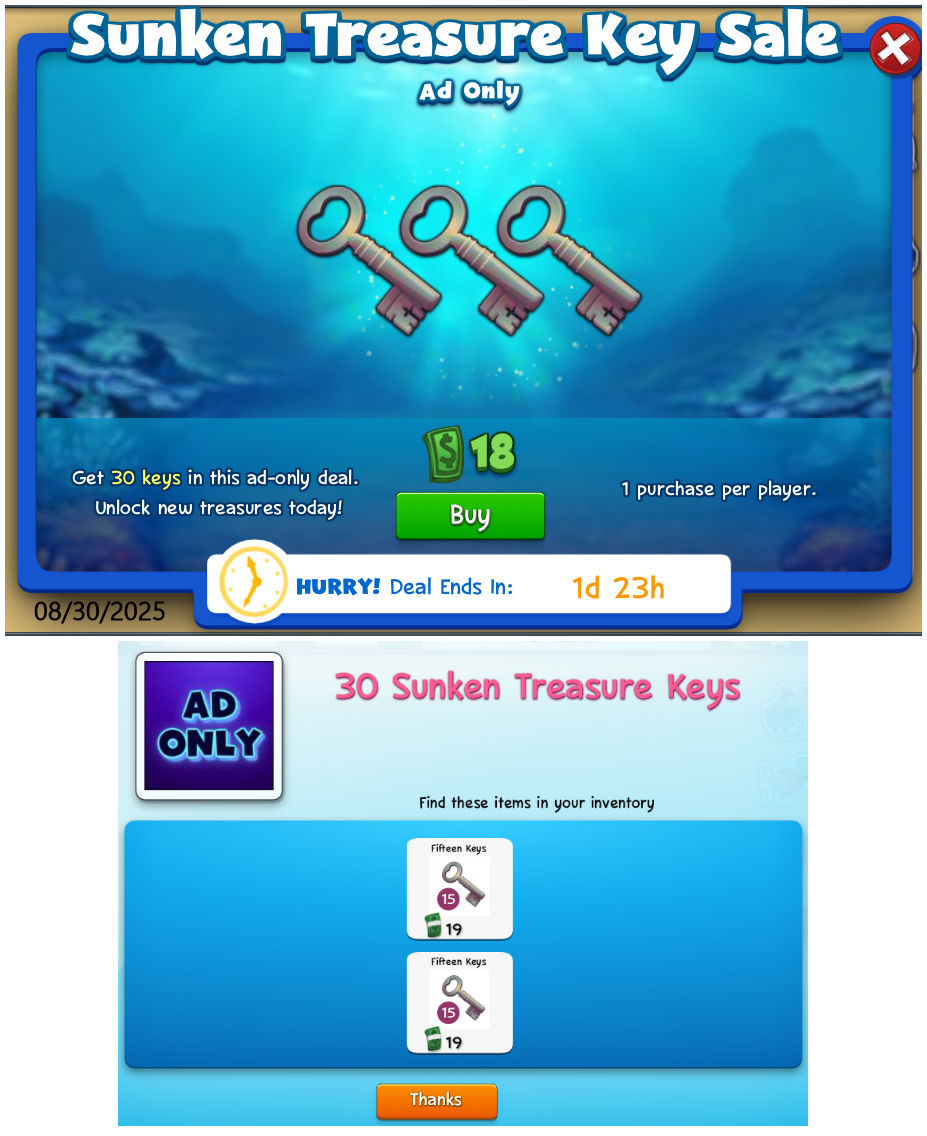 Sunken Treasure Key... - FishWorld Information Destination | Facebook