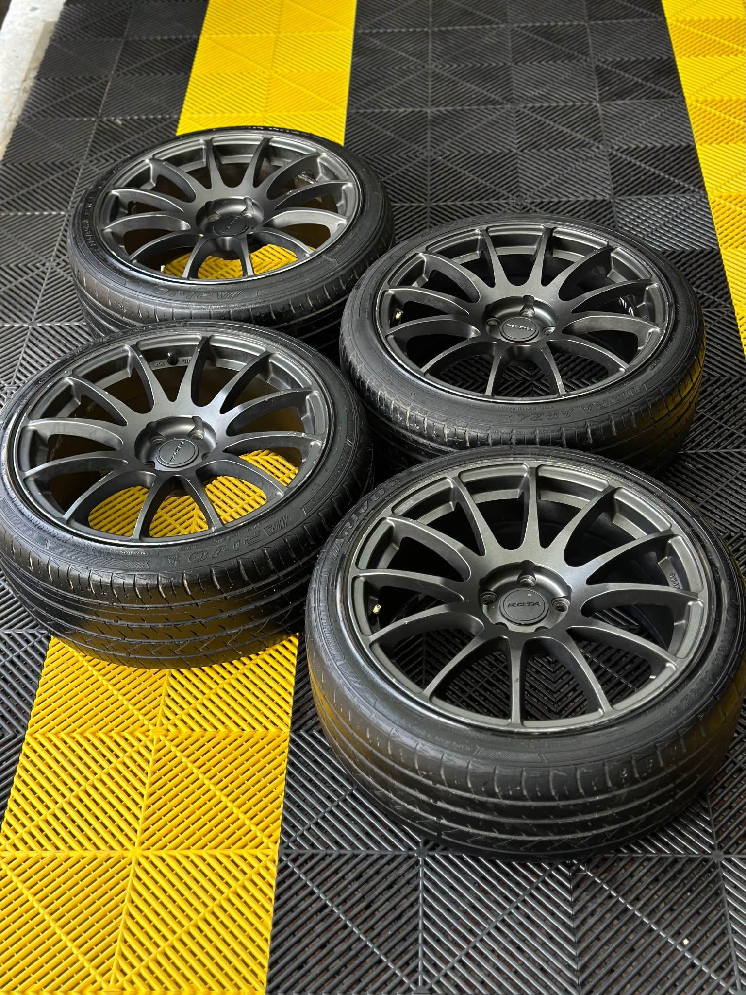 18s Rota PWR FA 5x108 mags with tires - Car Wheels, Tires & Parts ...