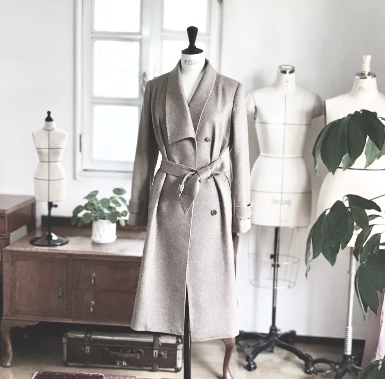 ショールカラーコート AGNONAカシミヤ100% #MAISONKOIDO #メゾンコイド