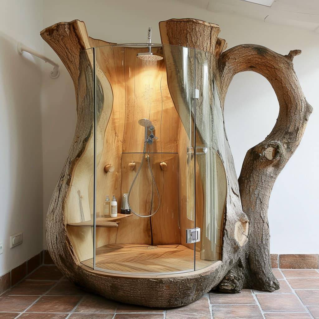 Kannendusche aus Holz... Wie cool ist das denn?! 😄