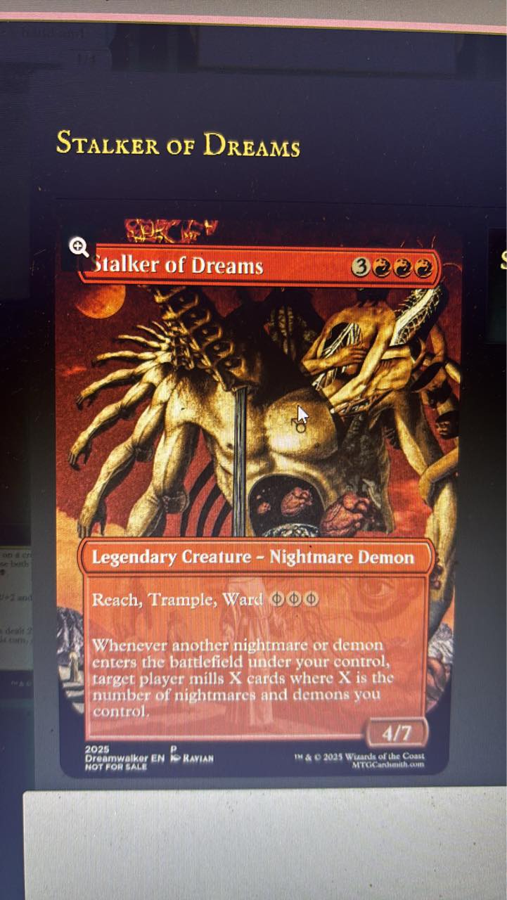 mtg nightmare bundle poster cards Magic: The Gathering Duskmourn: House of Horrors : Toys & Games The Nightmare arises from its lair in the swamps Creature cards that are horror,