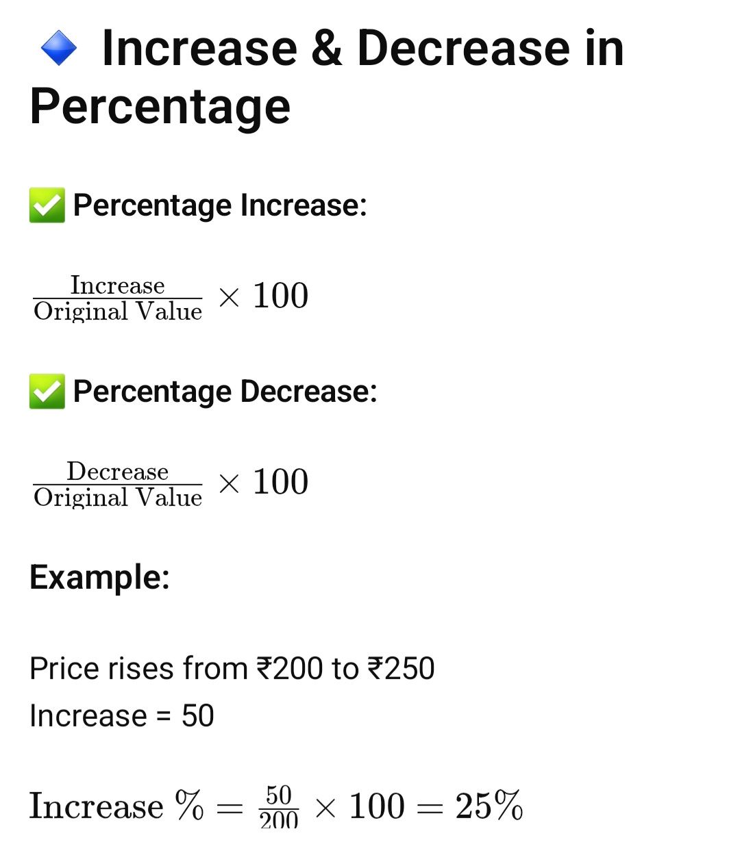 Percentage increase and percentage... - Mathematics Centre | Facebook