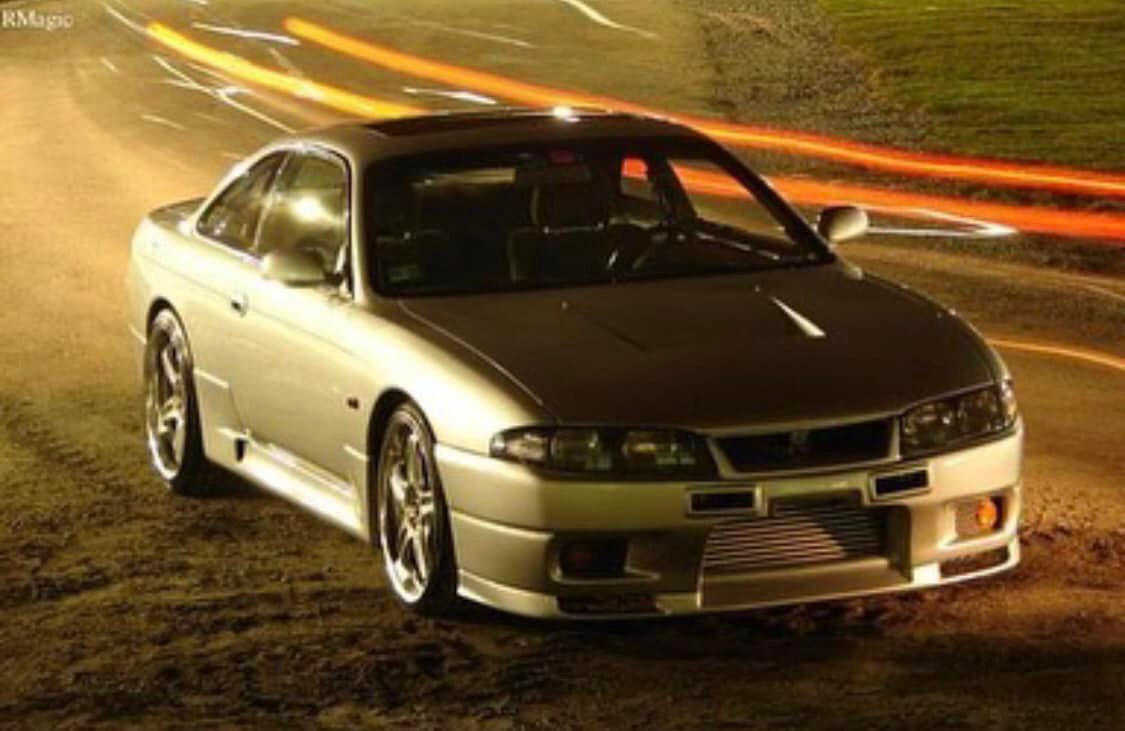 nikonikoking　s14 R33 Nissan S14 with an R33 Skyline front end. Pics via carsof00s on