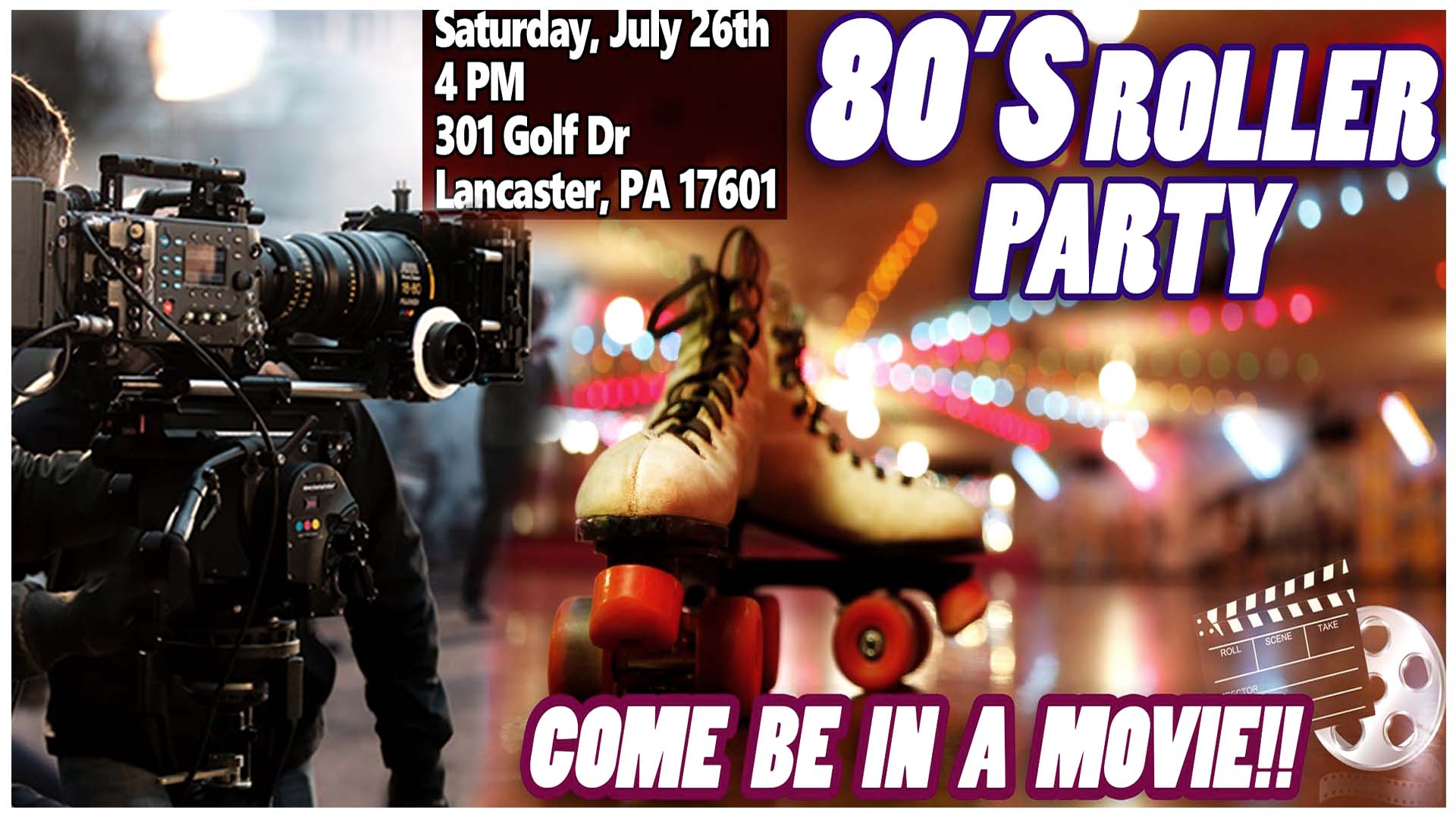 EXTRAS NEEDED!! | 80's Roller Skating PARTY/Film Shoot At Overlook ...