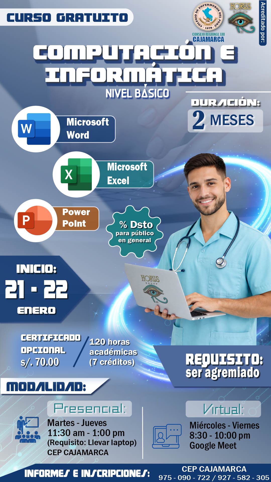 Horus G. - 🔥 ¡CURSO GRATUITO: COMPUTACIÓN E INFORMÁTICA! 🔥 CEP ...