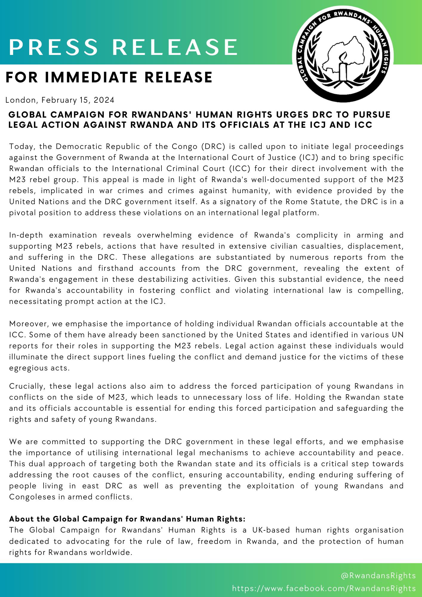 Global Campaign for Rwandan's Human Rights