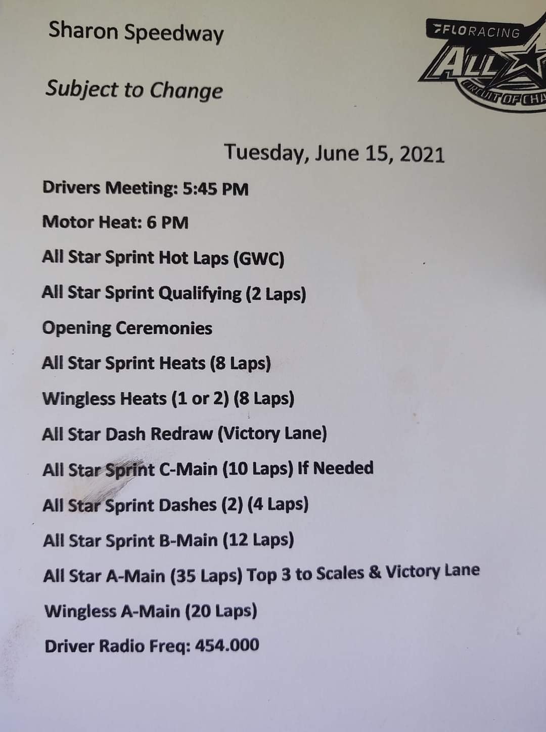 Shughart Racing - Order of events... starting 8th in my... | Facebook