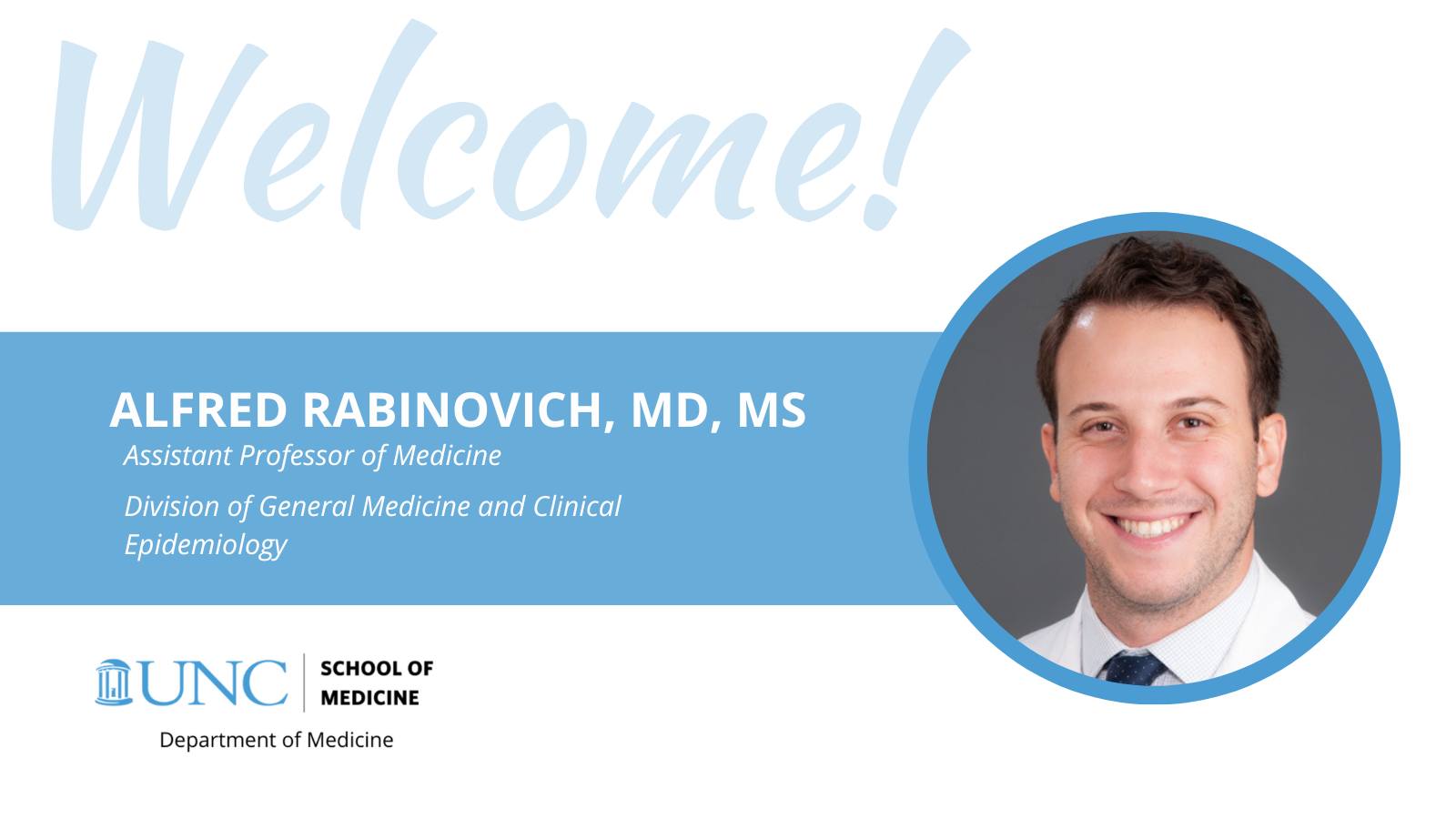 Meet Dr. Alfred Rabinovich,... - UNC Department of Medicine | Facebook