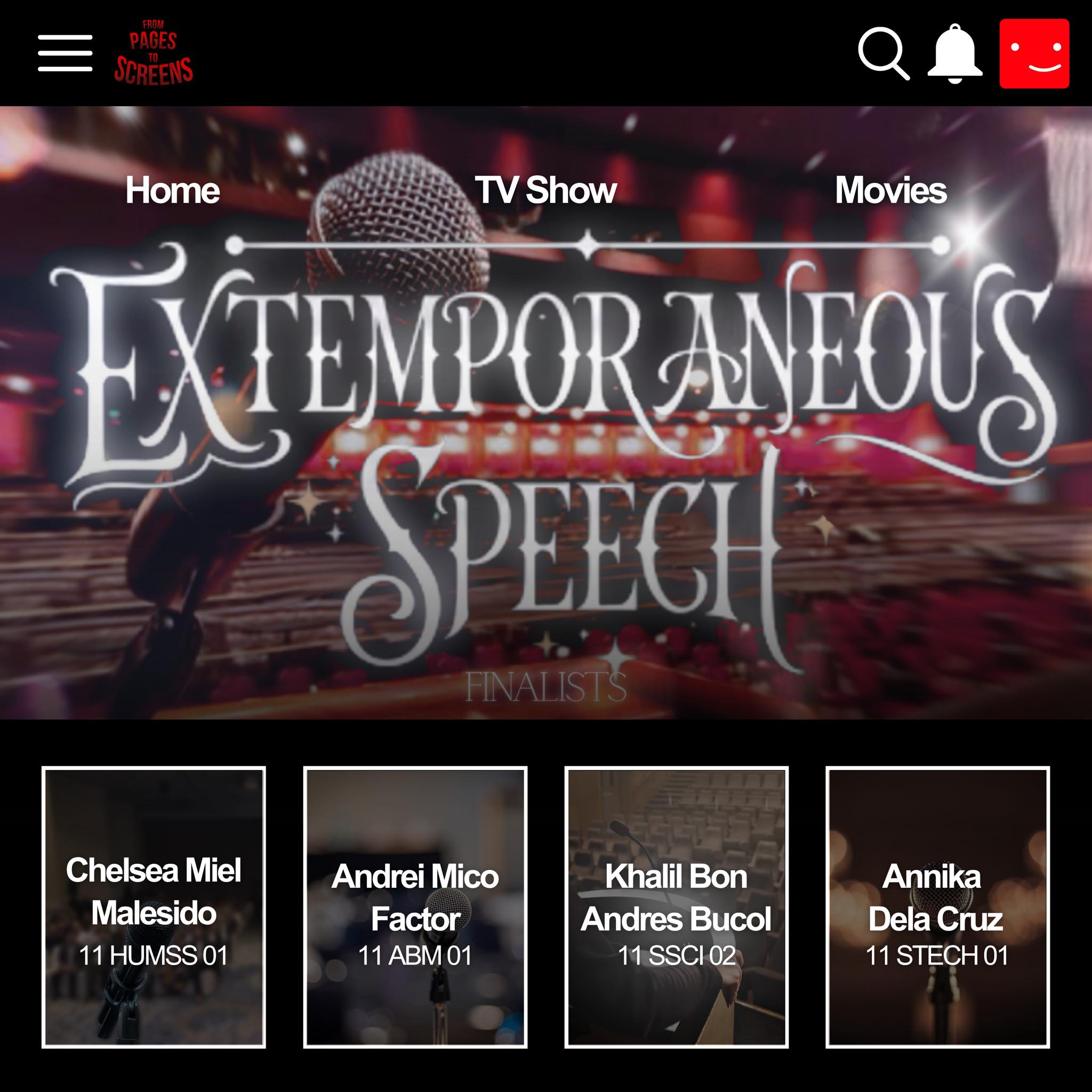 Adamson - Presenting... the finalists of the Extemporaneous Speaking ...