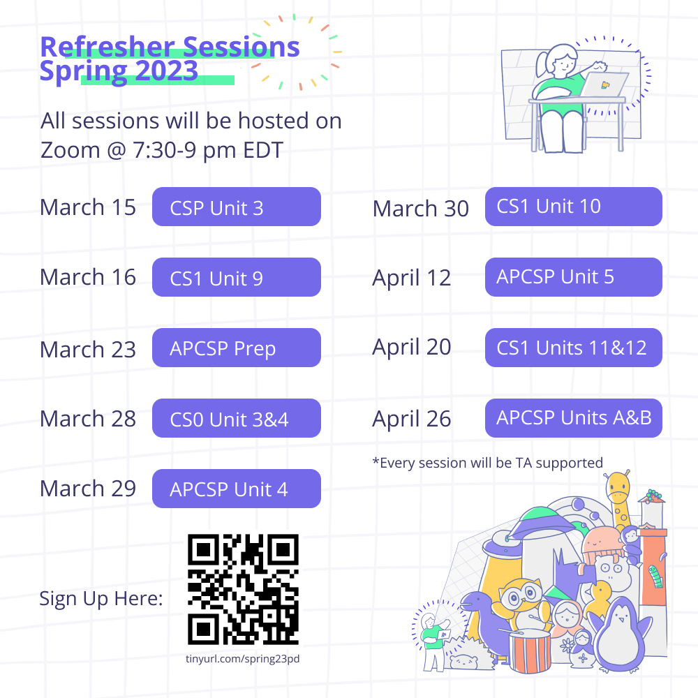 CMU - Teachers, we wanted to remind you all of the refresher sessions ...