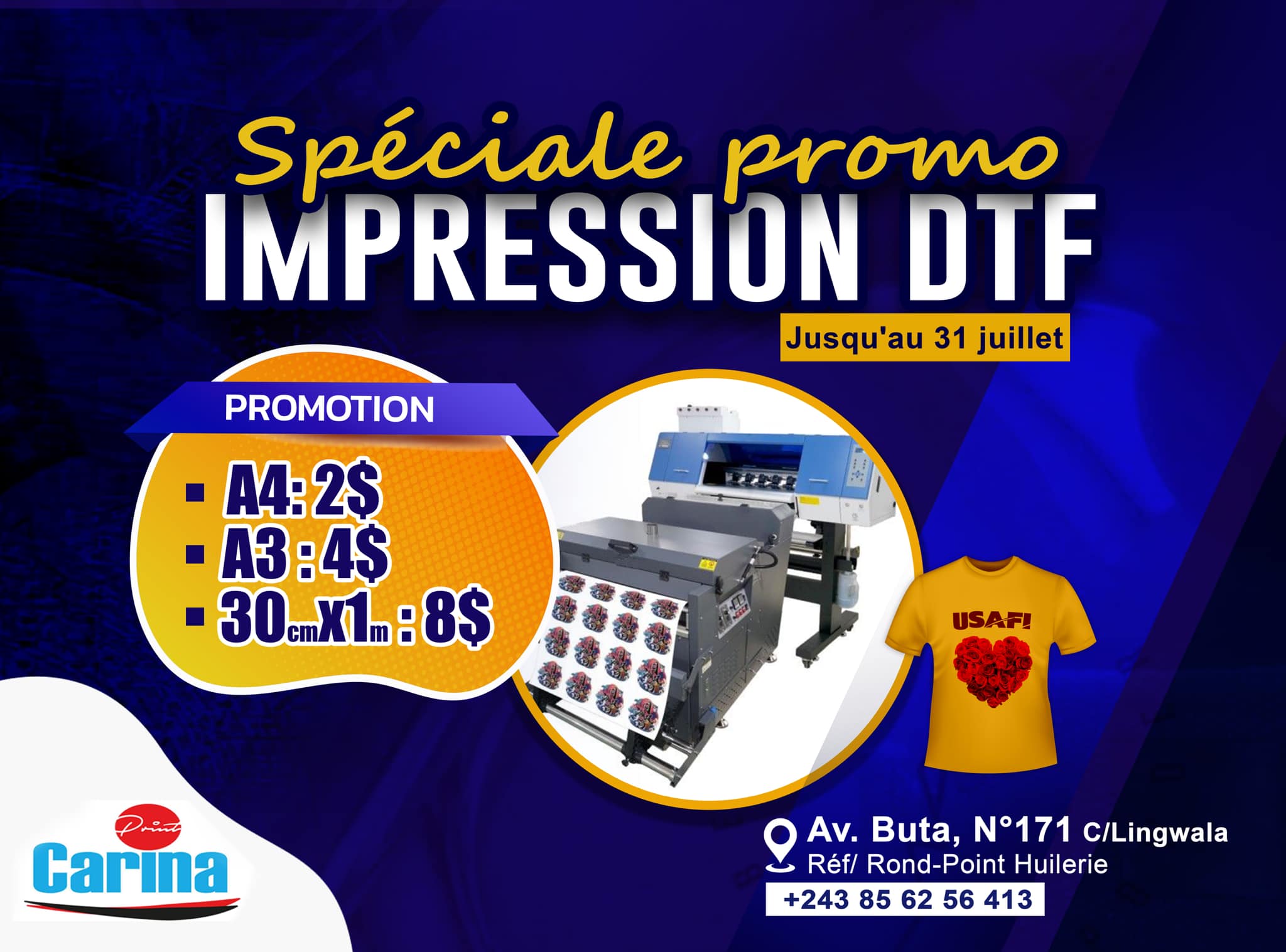 Carina print RDC | Kinshasa