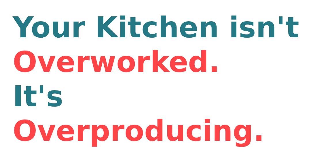 FoodFlow - 𝗬𝗼𝘂𝗿 𝗞𝗶𝘁𝗰𝗵𝗲𝗻 𝗜𝘀𝗻’𝘁 𝗢𝘃𝗲𝗿𝘄𝗼𝗿𝗸𝗲𝗱. 𝗜𝘁’𝘀 𝗢𝘃𝗲𝗿𝗽𝗿𝗼𝗱𝘂𝗰𝗶𝗻𝗴. Most ...