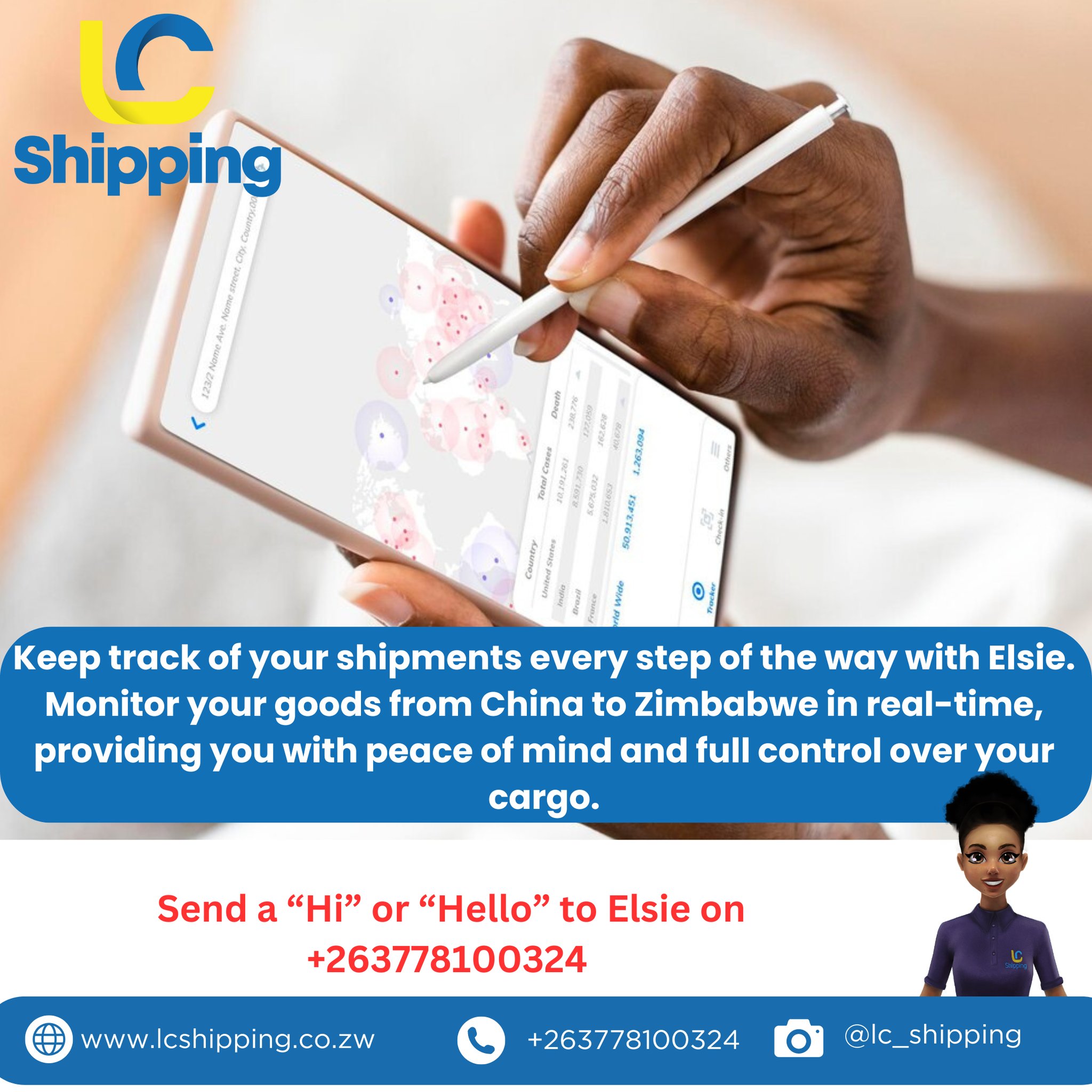 LC - Tracking your cargo through Elsie in the comfort of your home. 📲 ...