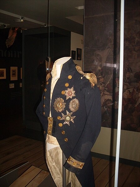 NavalHistoria - The coat worn by Admiral Horatio Nelson at the battle ...