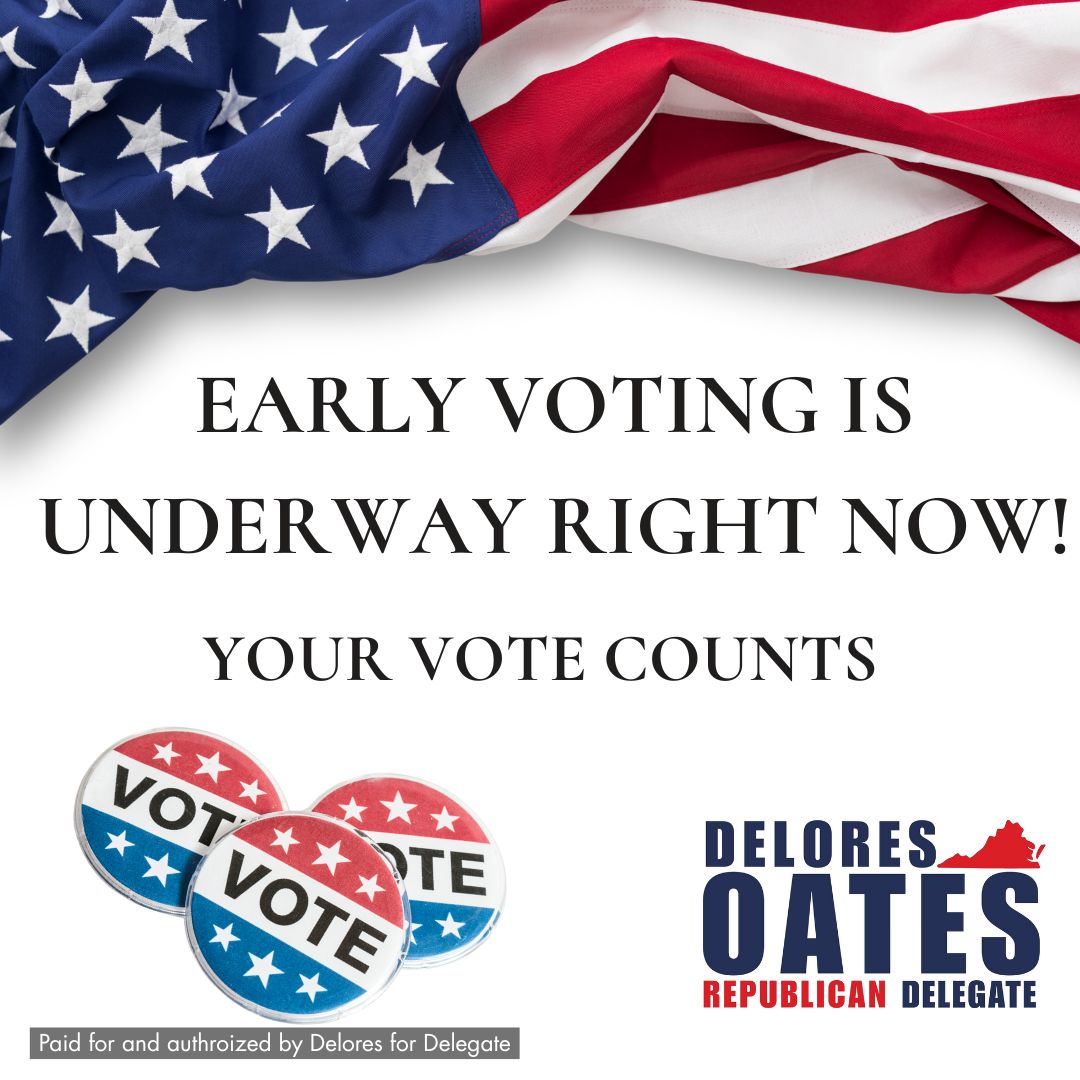 Delores - Early voting is underway! Bank your vote today! We have all ...