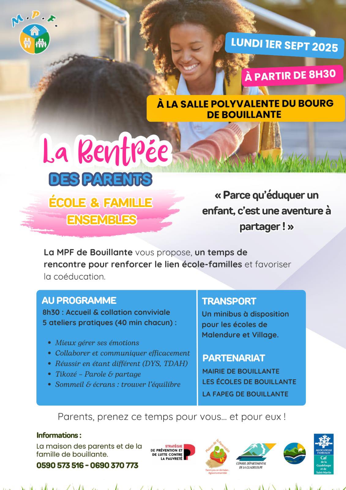 Maison des parents et de la famille sud basse-terre | Bouillante Guadeloupe