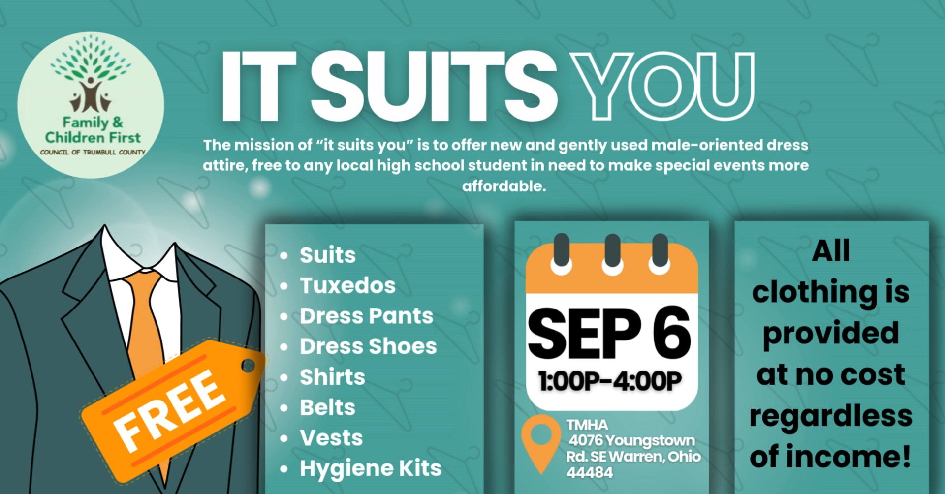 It Suits You | Free Male-Oriented Dress Attire