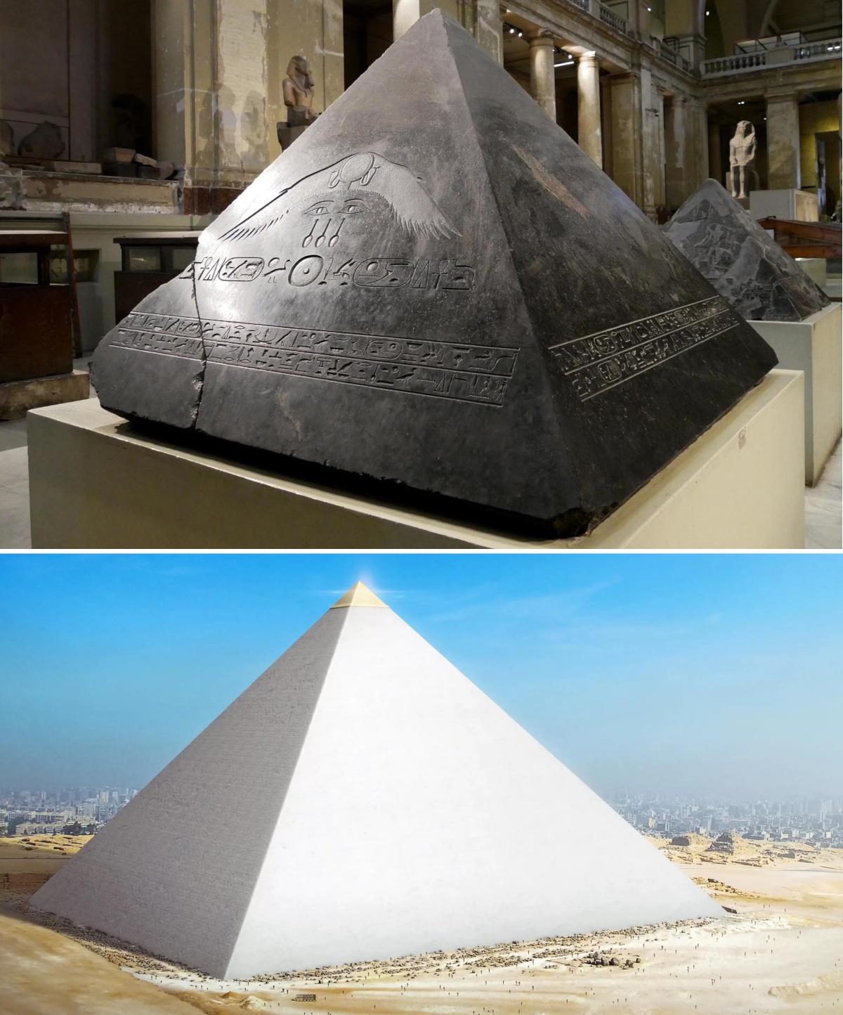 The capstone of the Pyramid of Amenemhat III (1860 BC-1814 BC) and
