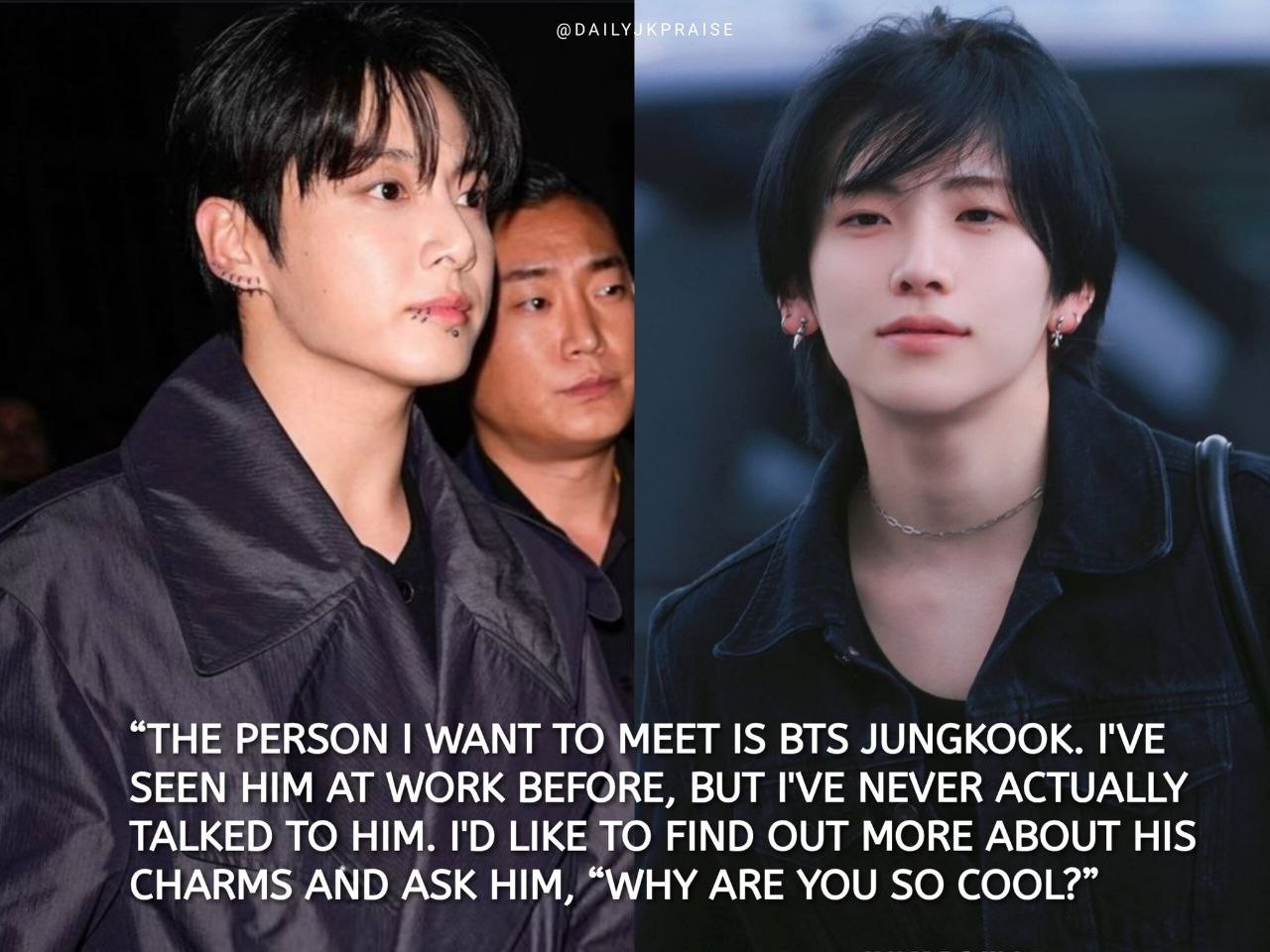 YUMA, member of boy group &TEAM on Jungkook, “The person I want to