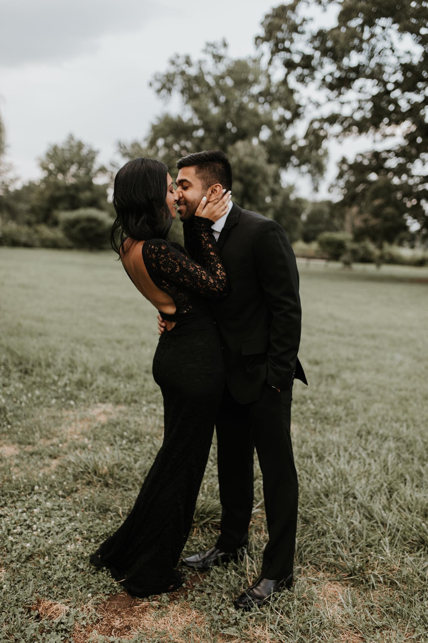 black dress and black suit It's always the yellow with these two, and honestly, we're not complaining.💛🖤 . . . #CoupleGoals #YellowDressBlackSuit Butter Yellow Backless Maxi