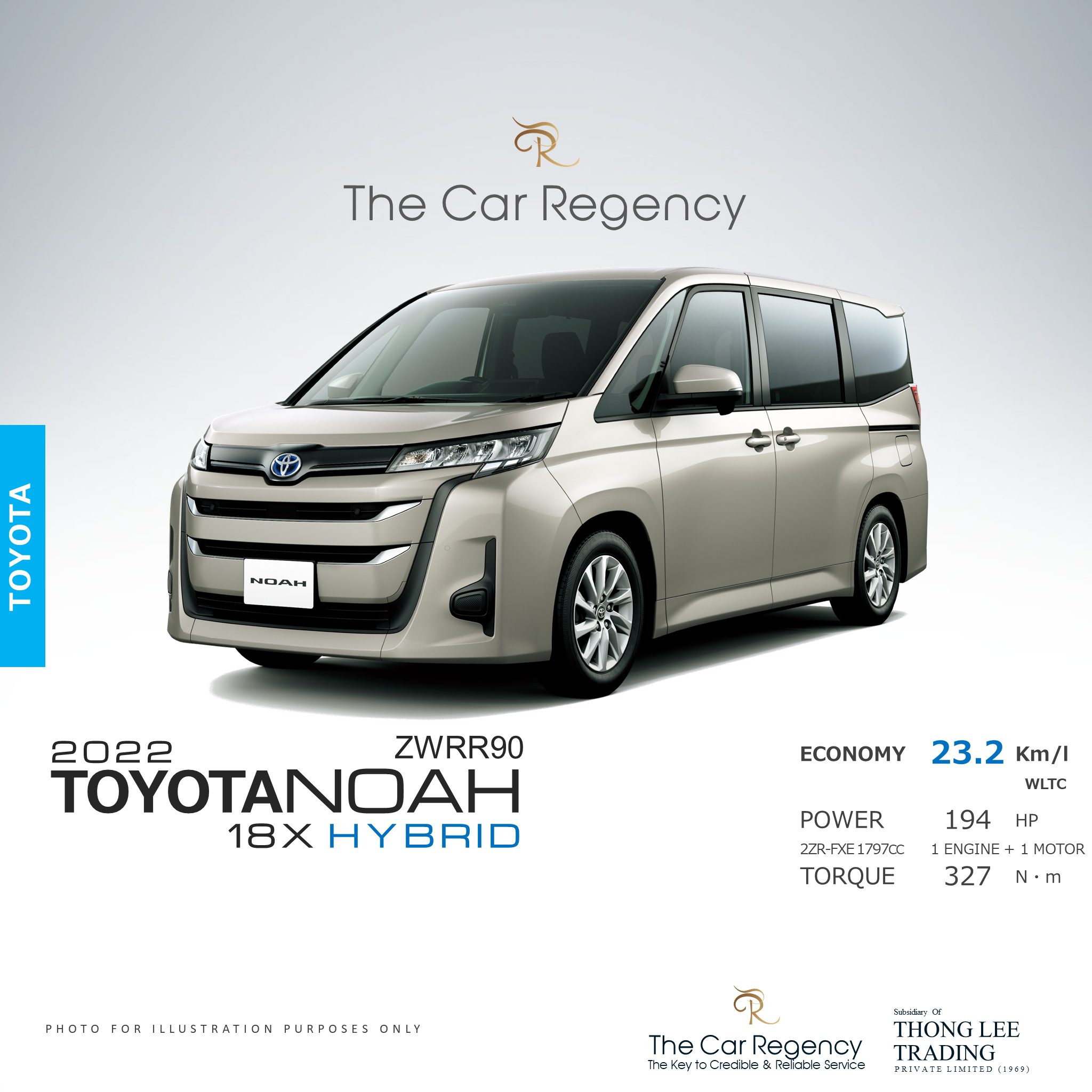 𝗧𝗢𝗬𝗢𝗧𝗔 - TOYOTA NOAH HYBRID R90 7 SEATER 𝗨𝗡𝗩𝗘𝗜𝗟𝗘𝗗