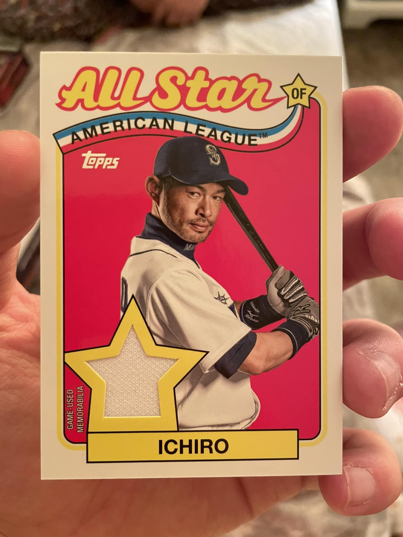 Ichiros rare card found in background