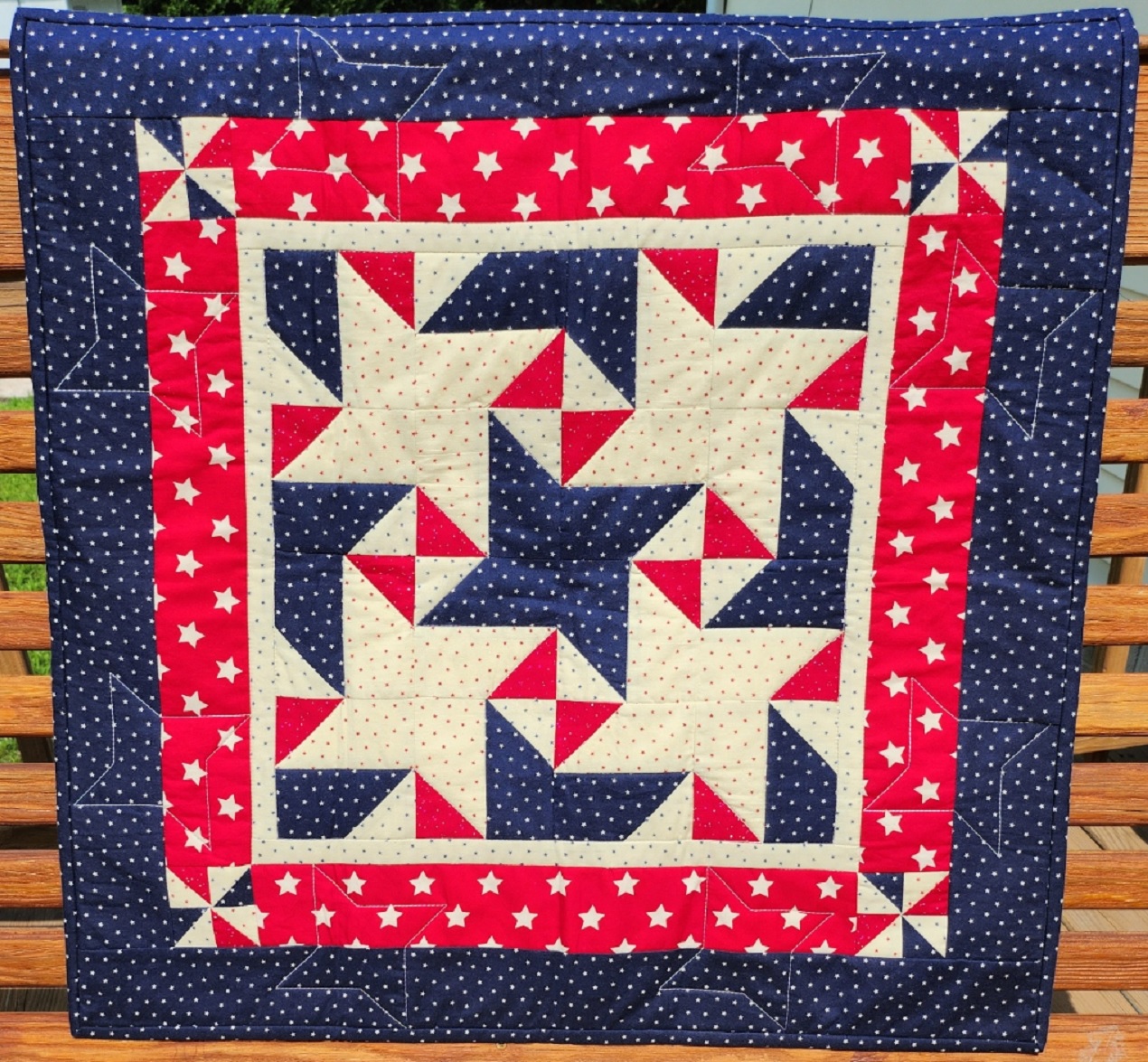 Delaware - Red White and Blue Stars, done as a sample for a mystery ...