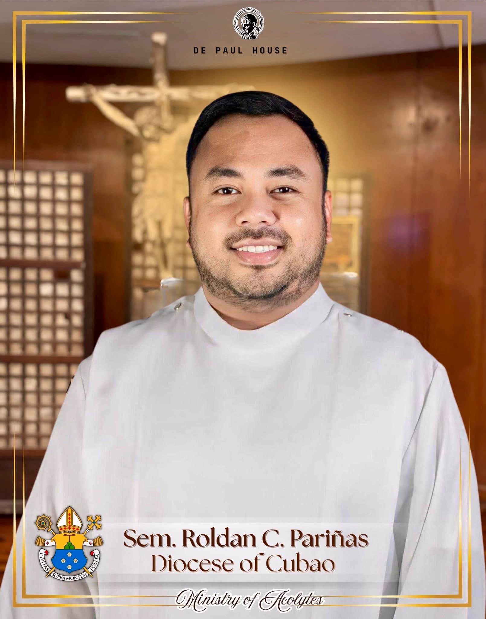 Diocesan - Warmest congratulations to Sem. Jerry Pariñas on his ...