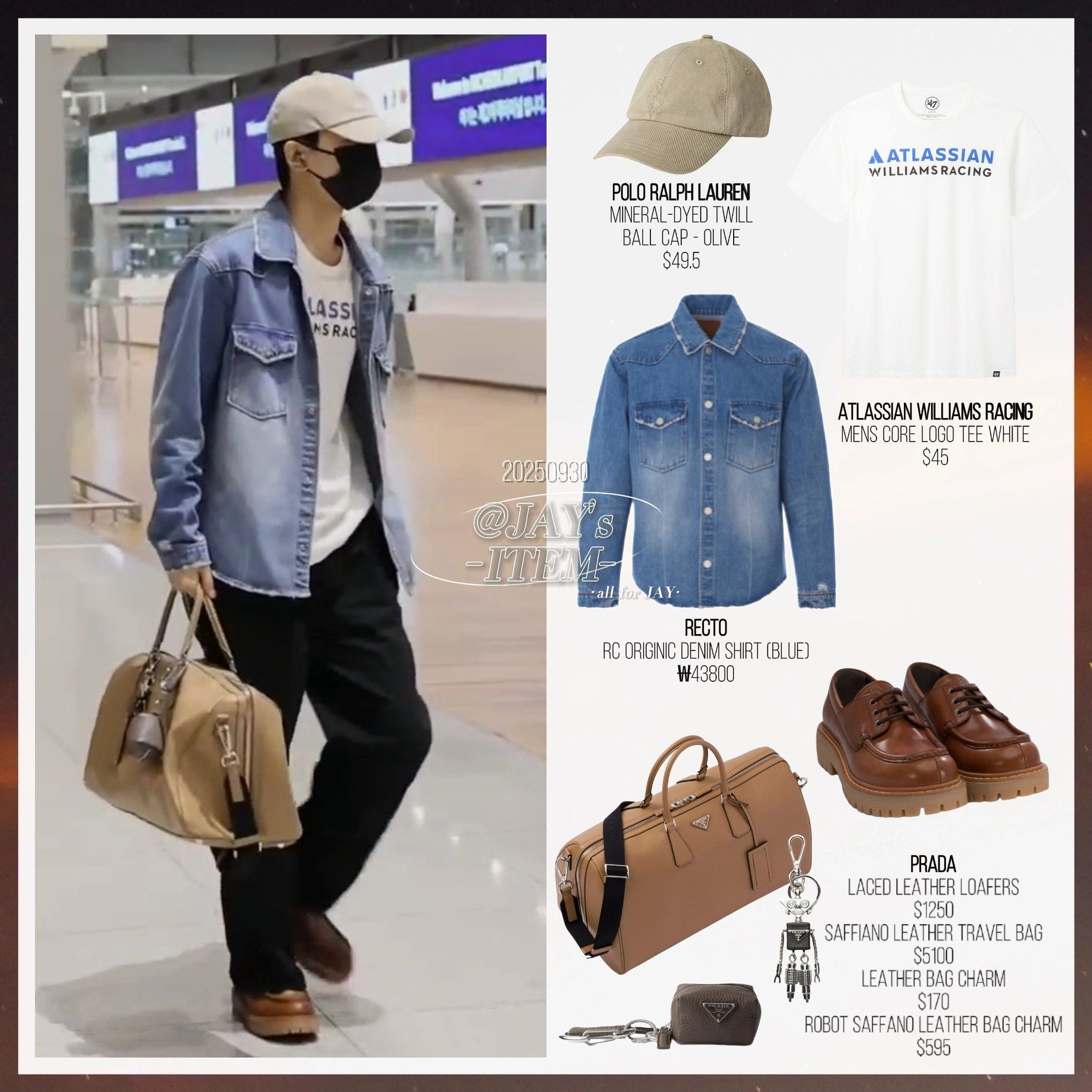 enhypen jay ジェイ　セット　エナプ 🐈‍⬛제이옷장 / JAY's wardrobe ✈️250930 ICN 🧢 Polo Ralph Lauren