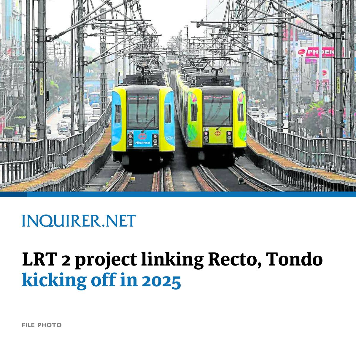 INQUIRER.net - The construction of LRT 2's 3.02-kilometer...