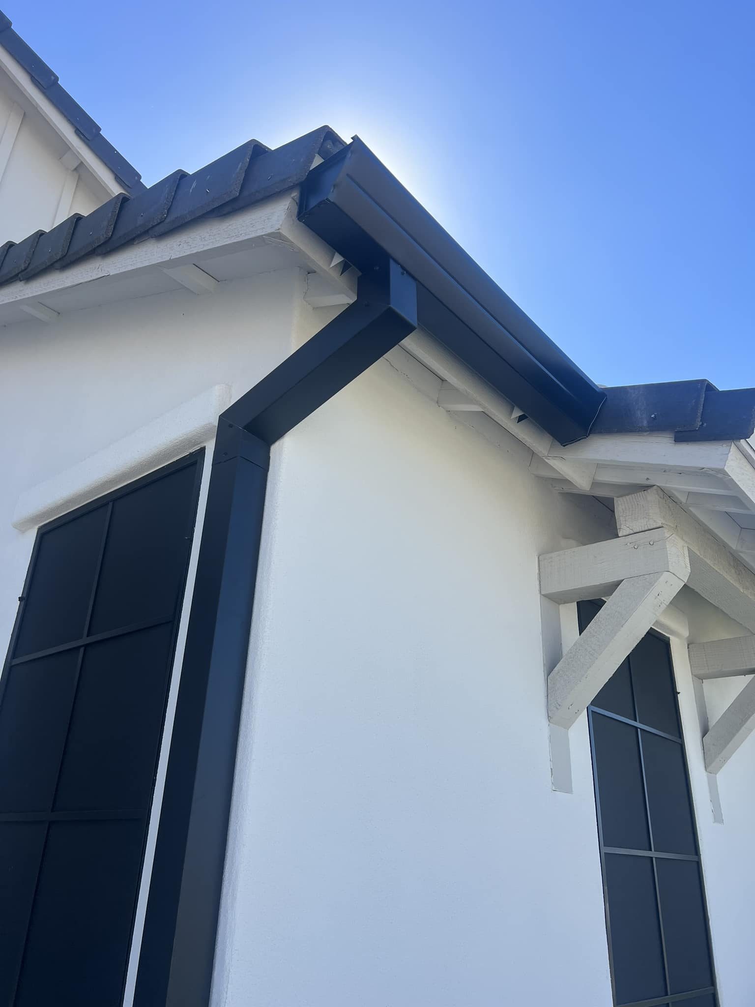 CR Gutters Inc - 6” Wide Bottom Fascia Gutter with modern...