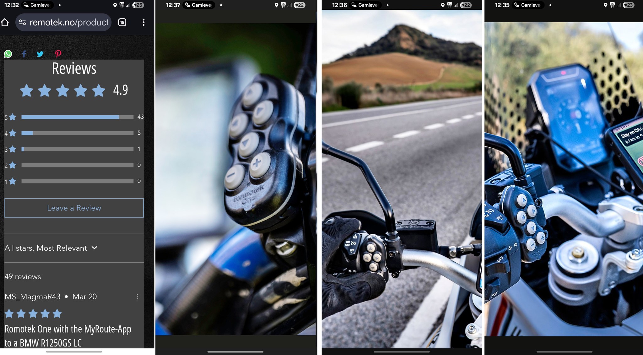 Remotek Handlebar Controllers | Porsgrunn