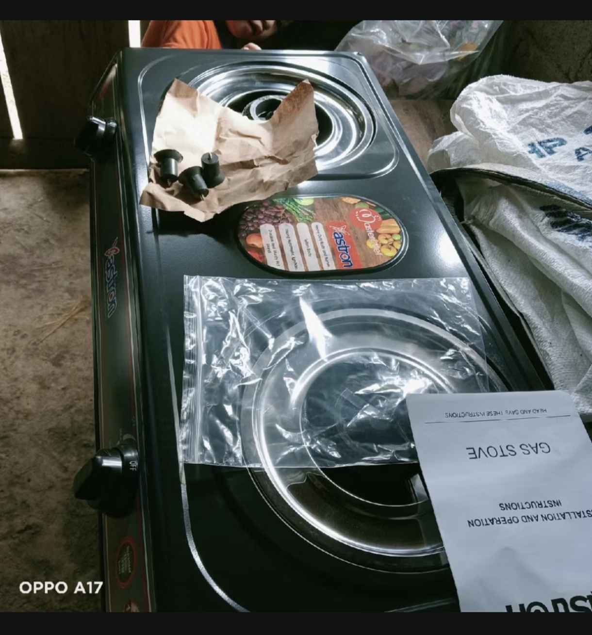 Astron GS 233T Double Burner Gas Stove | Teflon-Coated | Heavy Duty ...