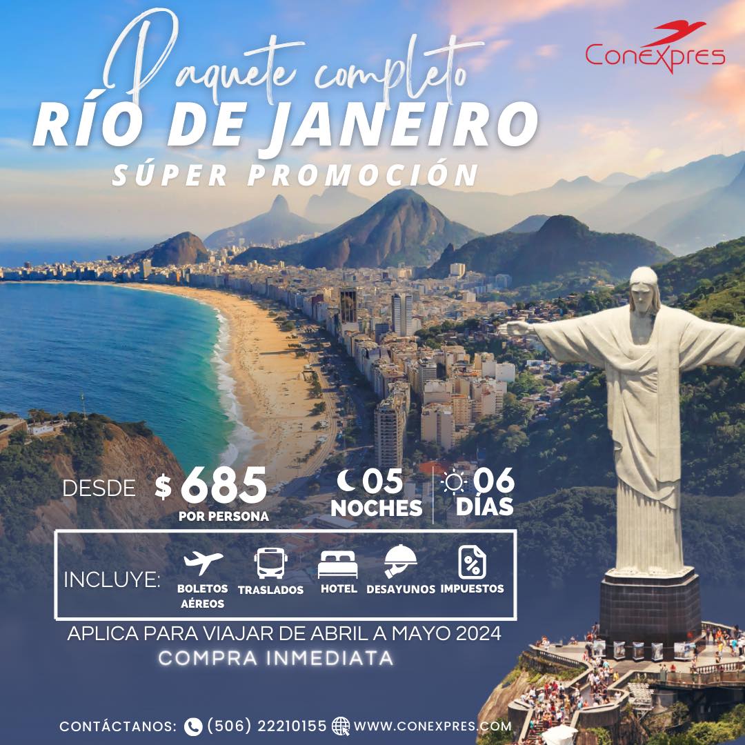 🇧🇷PROMOCIÓN DE COMPRA INMEDIATA 🇧🇷... - Conexpres Viajes | Facebook