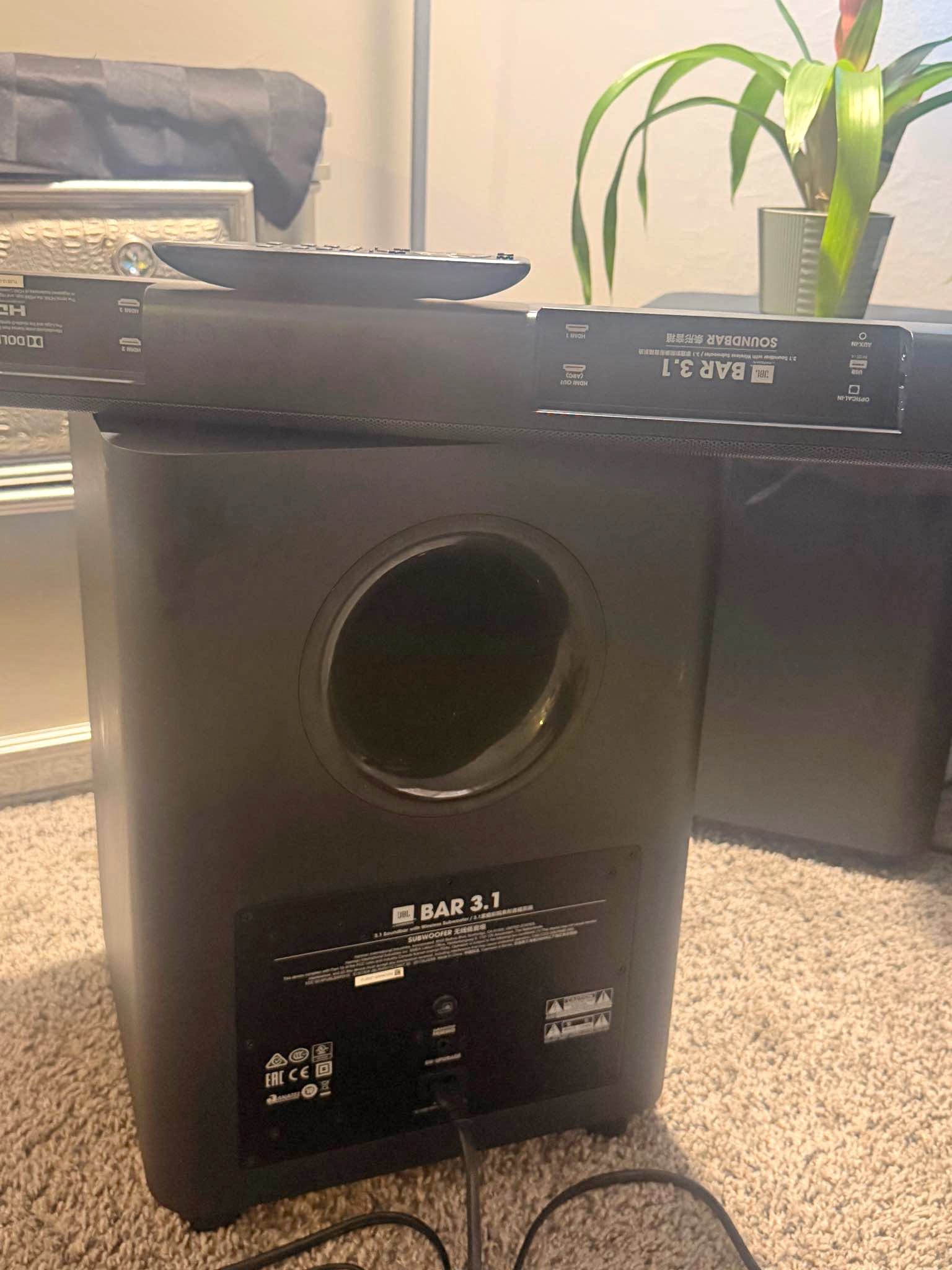 Yamaha ATS-1520 Soundbar with YST-FSW050 Powered Subwoofer – Optical ...