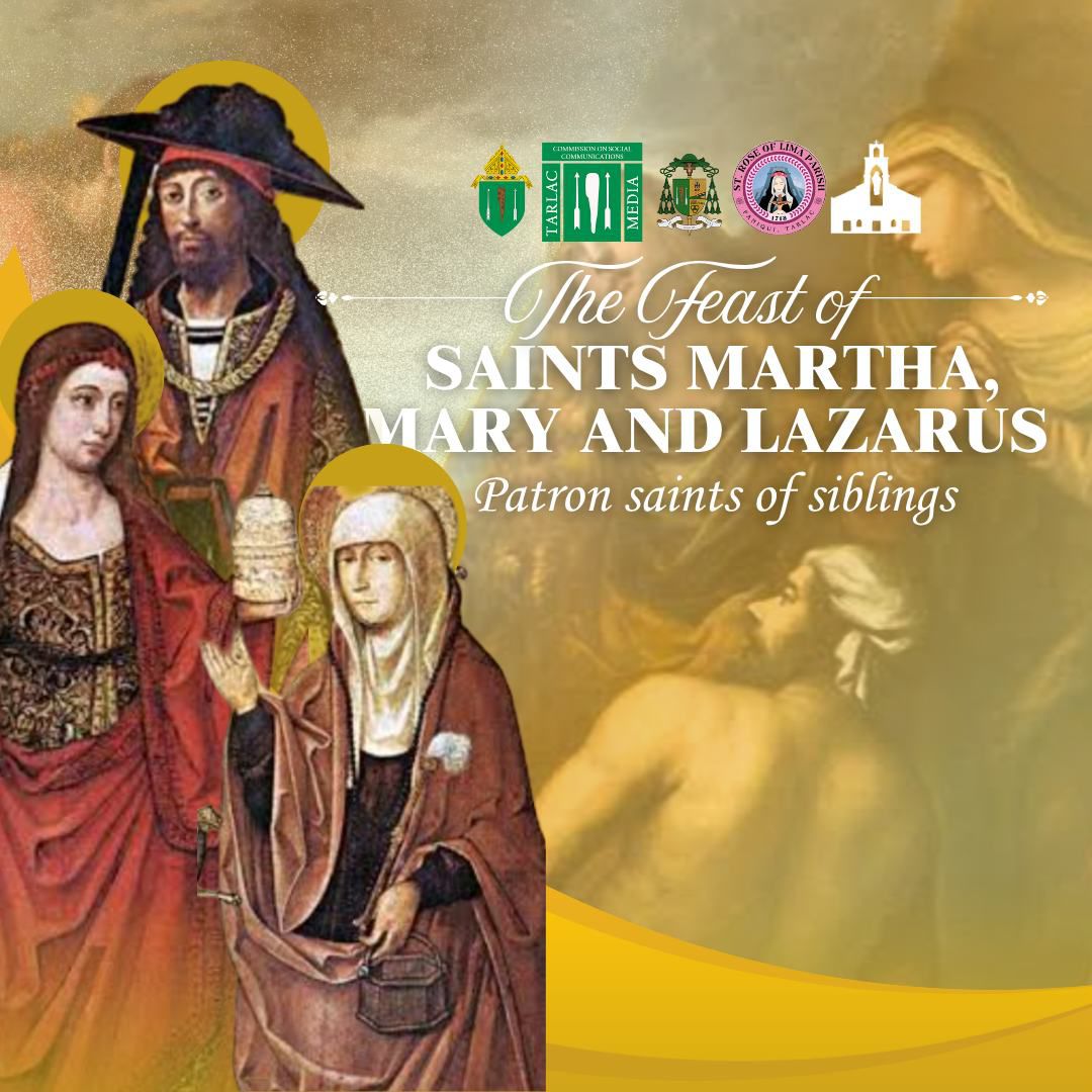 St. - 𝐉𝐔𝐋𝐘 𝟐𝟗 | 𝐅𝐄𝐀𝐒𝐓 𝐎𝐅 𝐒𝐓𝐒. 𝐌𝐀𝐑𝐓𝐇𝐀, 𝐌𝐀𝐑𝐘 𝐀𝐍𝐃 𝐋𝐀𝐙𝐀𝐑𝐔𝐒 The Feast of Sts ...