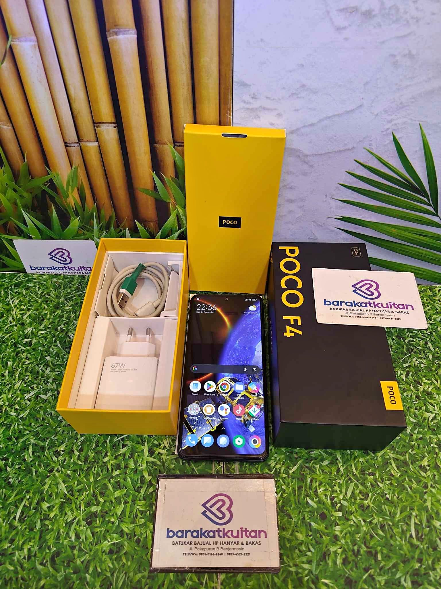 POCO F4 5G HITAM, RAM 8/256 GB. SUPER MULUS,BENING,LIKE NEW,FULLSET ...