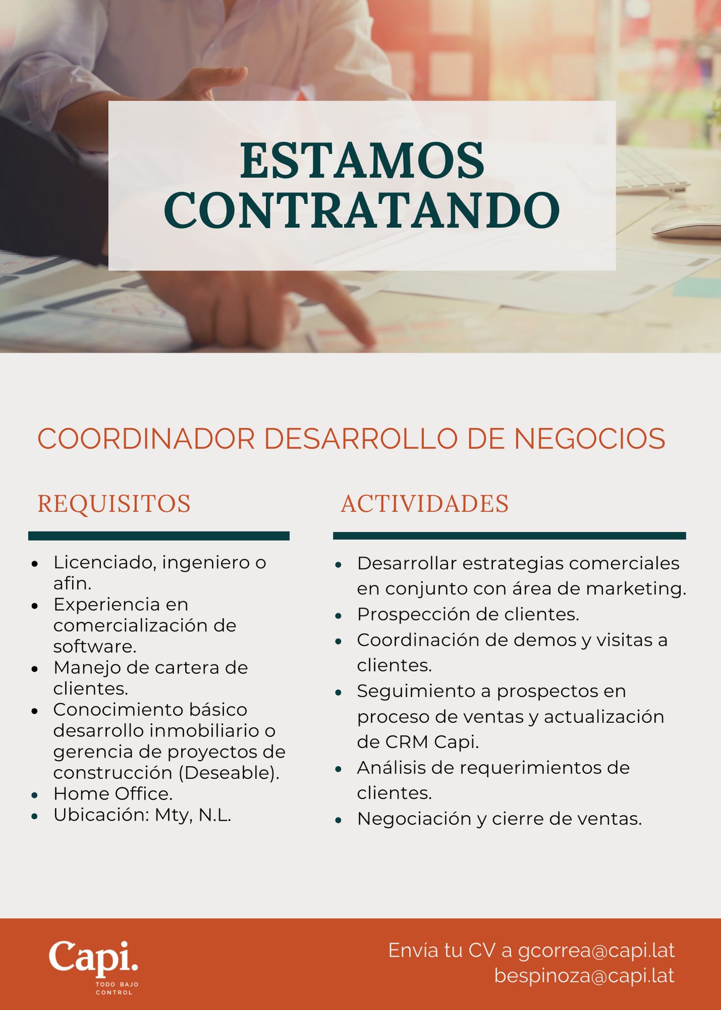 Capi Software - ¡ÚNETE A NUESTRO EQUIPO! Estamos en busca...